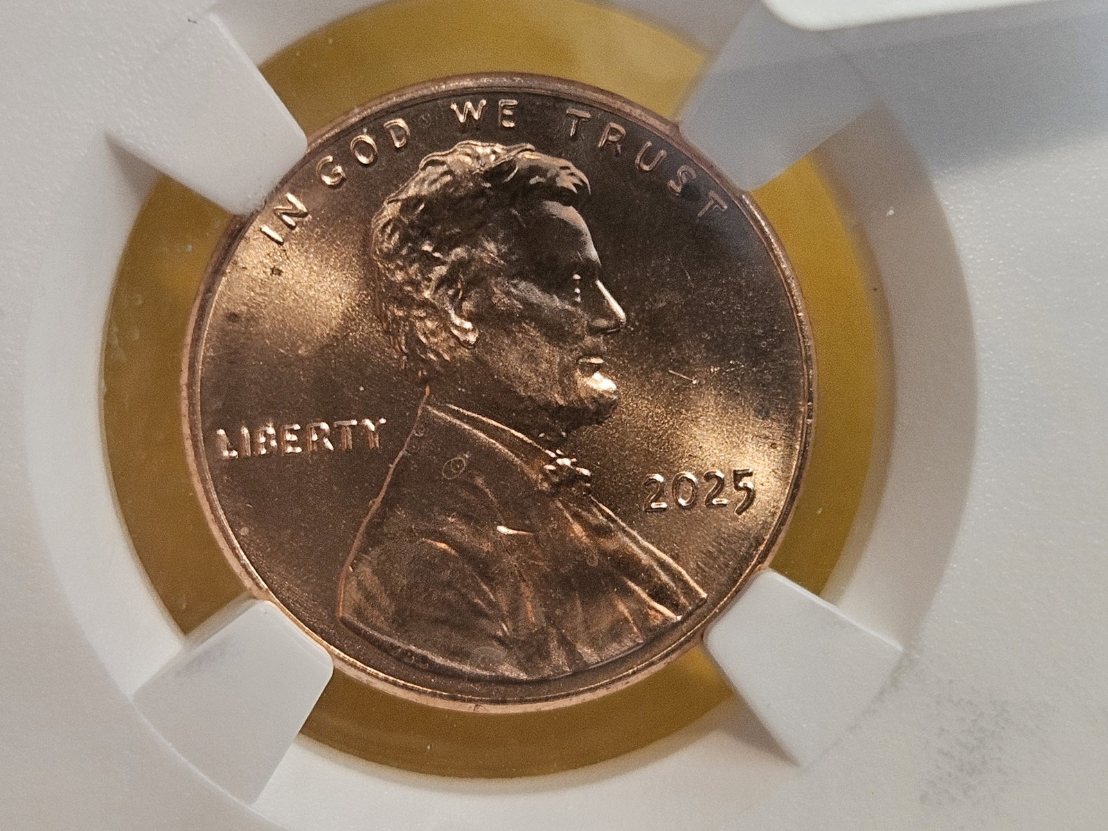 GEM! NGC 2025 Lincoln Cent in Mint State 66 RED: Last year issue!