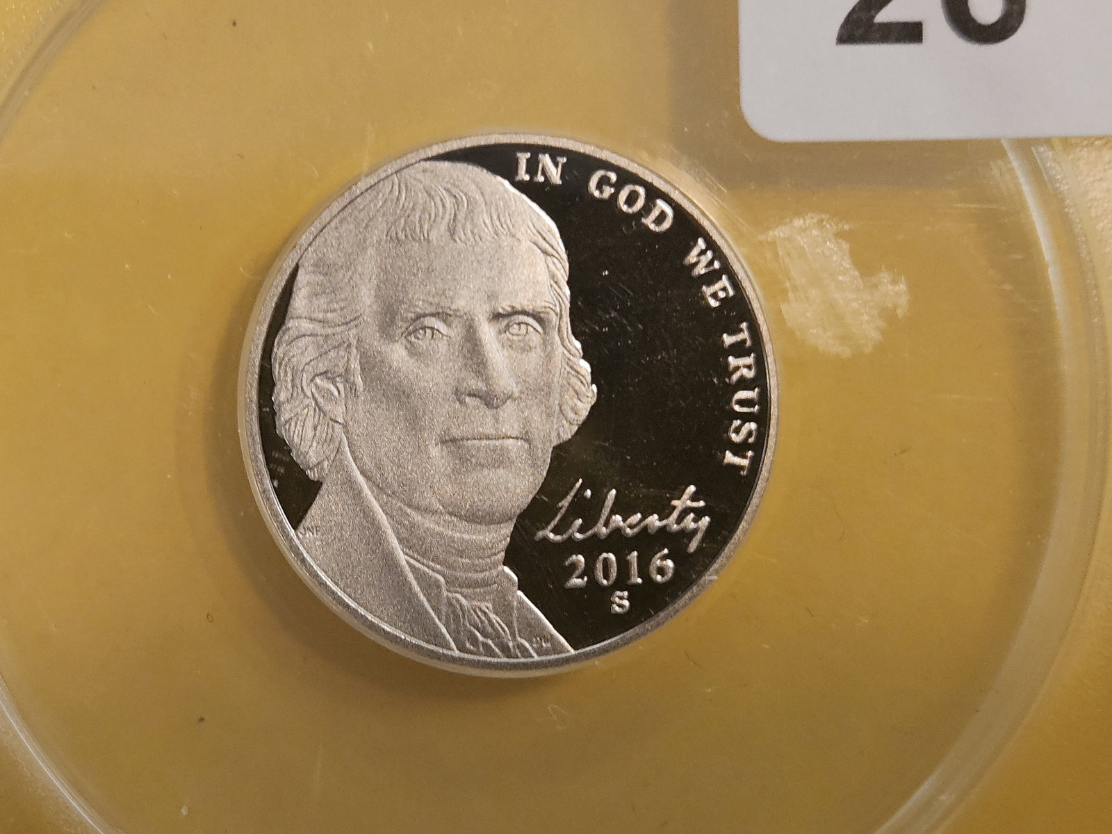 PERFECT! ANACS 2016-S Jefferson Nickel in Proof 70 Deep Cameo: Perfect Grade!