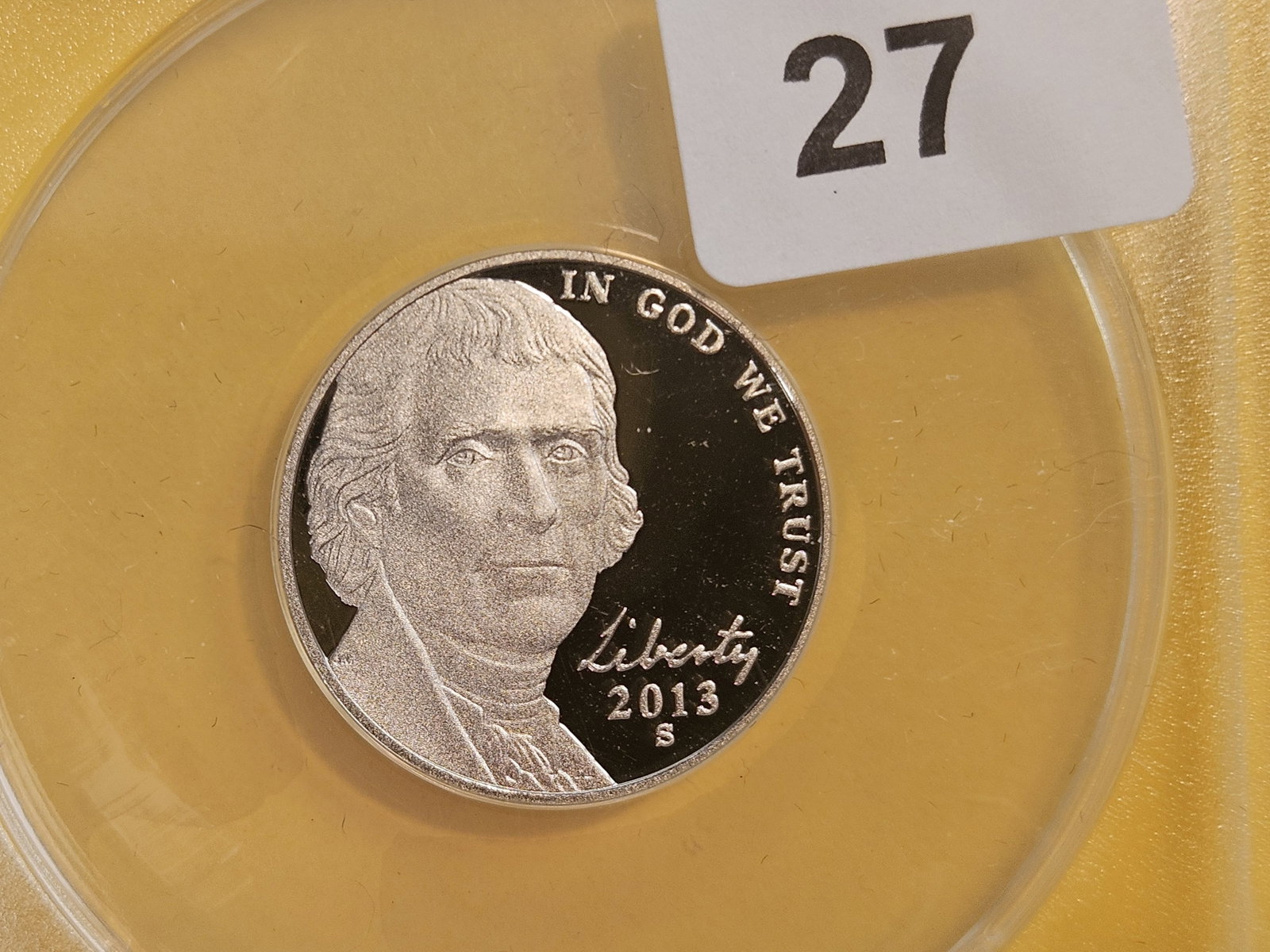 PERFECT! ANACS 2013-S Jefferson Nickel in Proof 70 Deep Cameo: Perfect Grade!