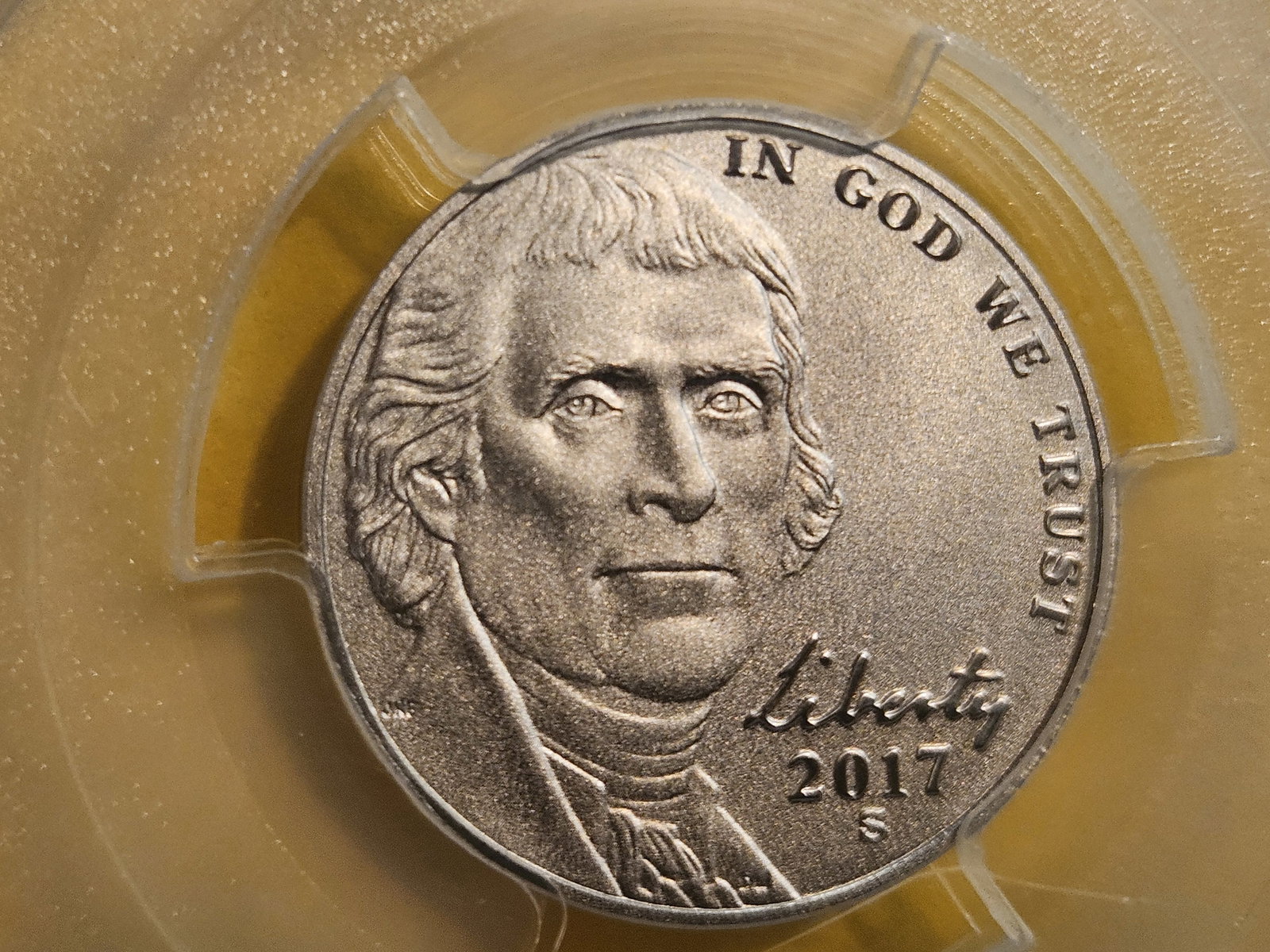 PERFECT! PCGS 2017-S Jefferson Nickel in Specimen 70 FS - 4