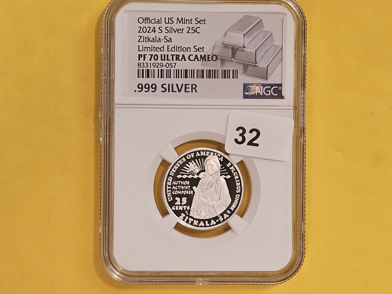 PERFECT! NGC 2024-S SILVER Washington Quarter in Proof 70 Ultra Cameo - 2