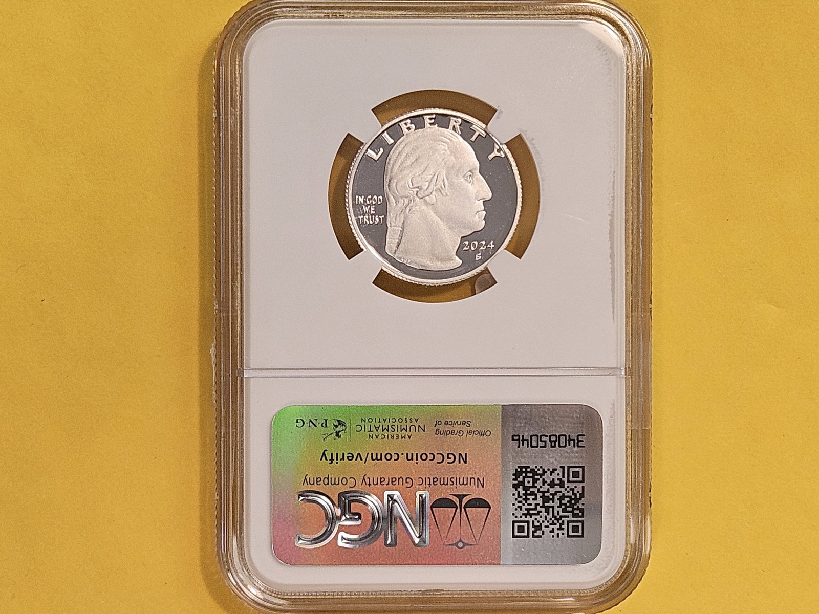 PERFECT! NGC 2024-S SILVER Washington Quarter in Proof 70 Ultra Cameo - 3