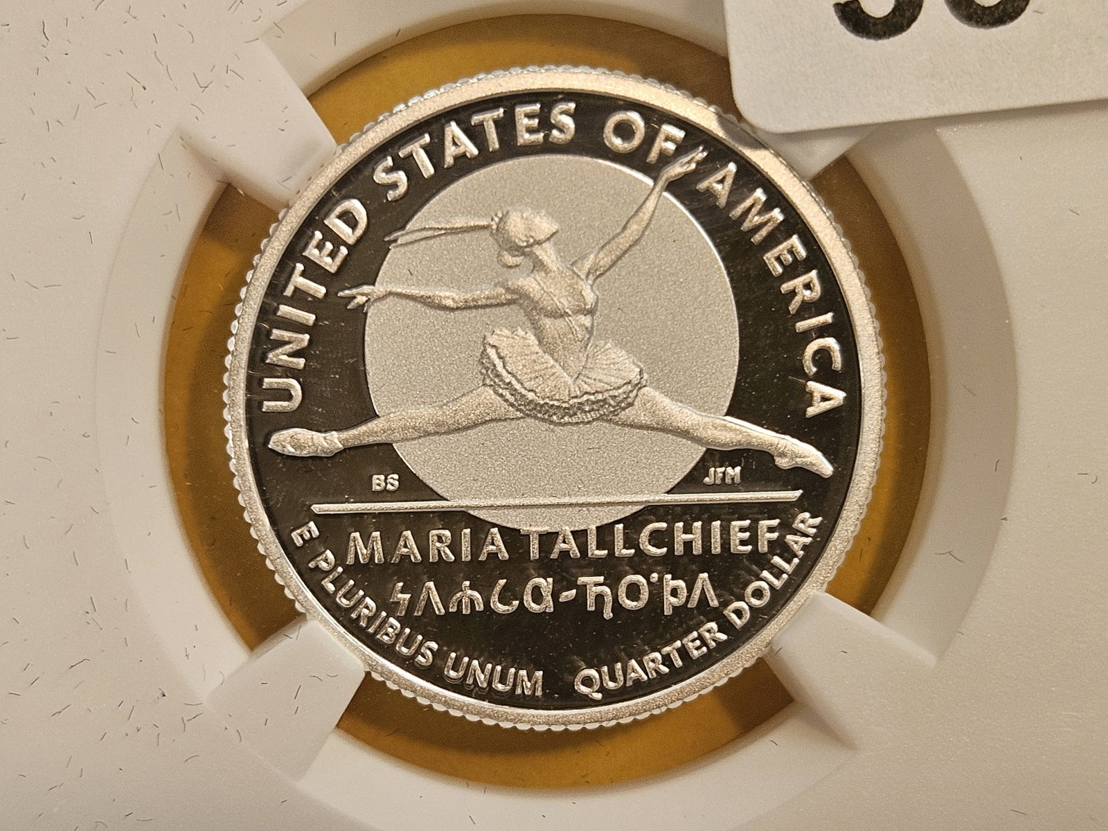 PERFECT! NGC 2023-S SILVER Washington Quarter in Proof 70 Ultra Cameo: Perfect Grade! Made from .999 fine silver. Maria Tallchief