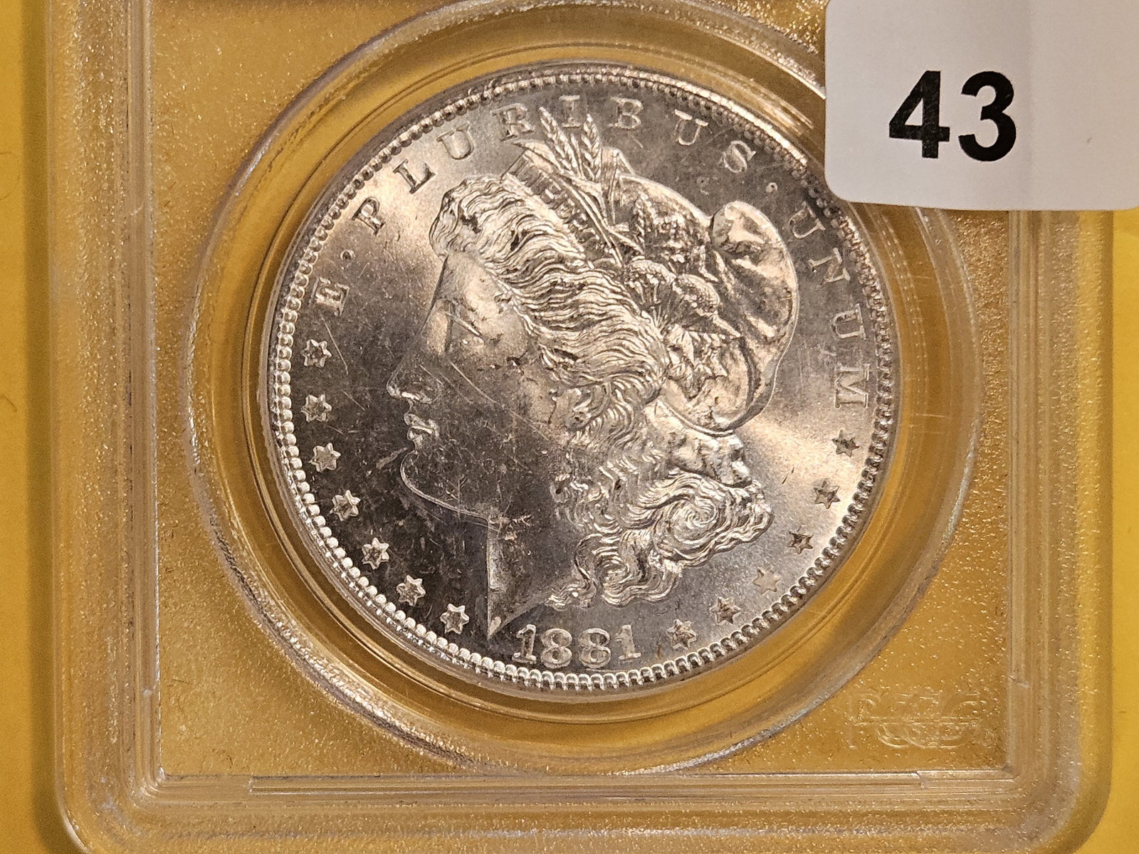 PCGS OGH 1881-S Morgan Dollar in Mint State 64: Old Green Holder! Might upgrade?