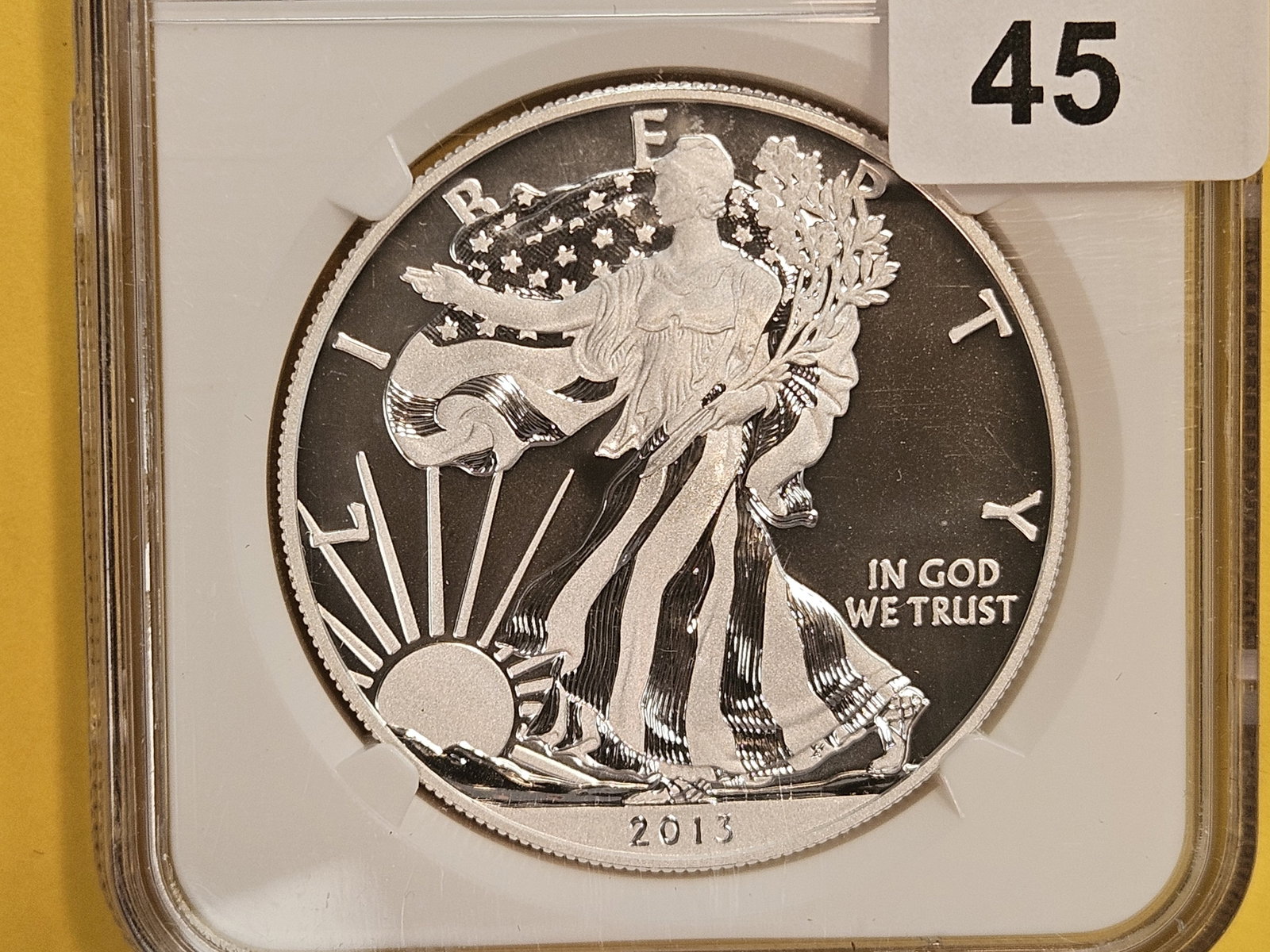 PERFECT! NGC 2013-W American Silver Eagle in Specimen 70 Enhanced Finish: Perfect Grade!