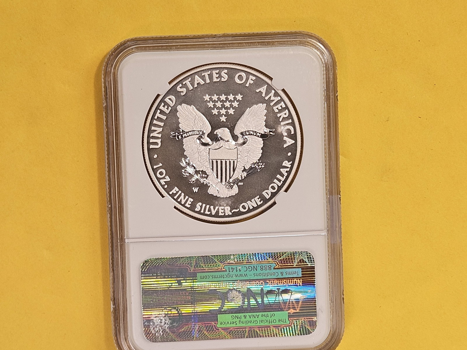 PERFECT! NGC 2013-W American Silver Eagle in Specimen 70 Enhanced Finish - 3