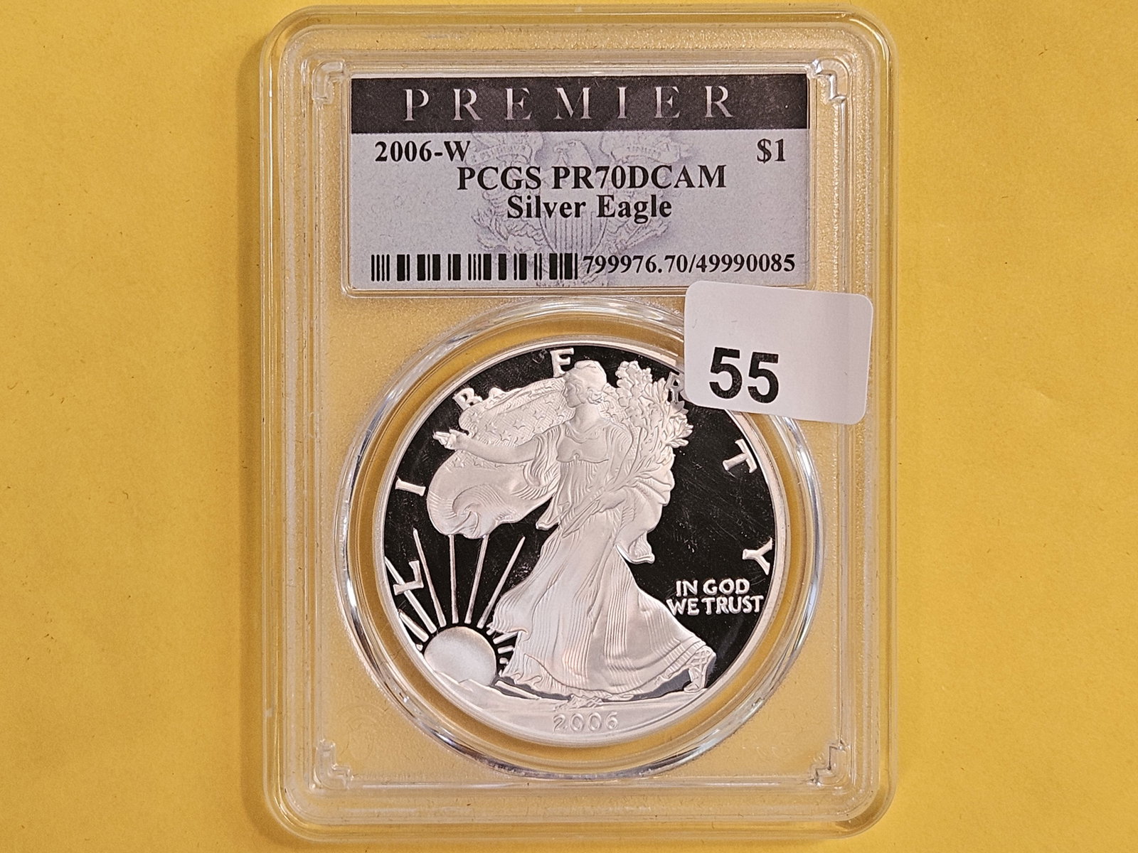 PERFECT! PCGS 2006-W American Silver Eagle in Proof 70 Deep Cameo: Perfect Grade!