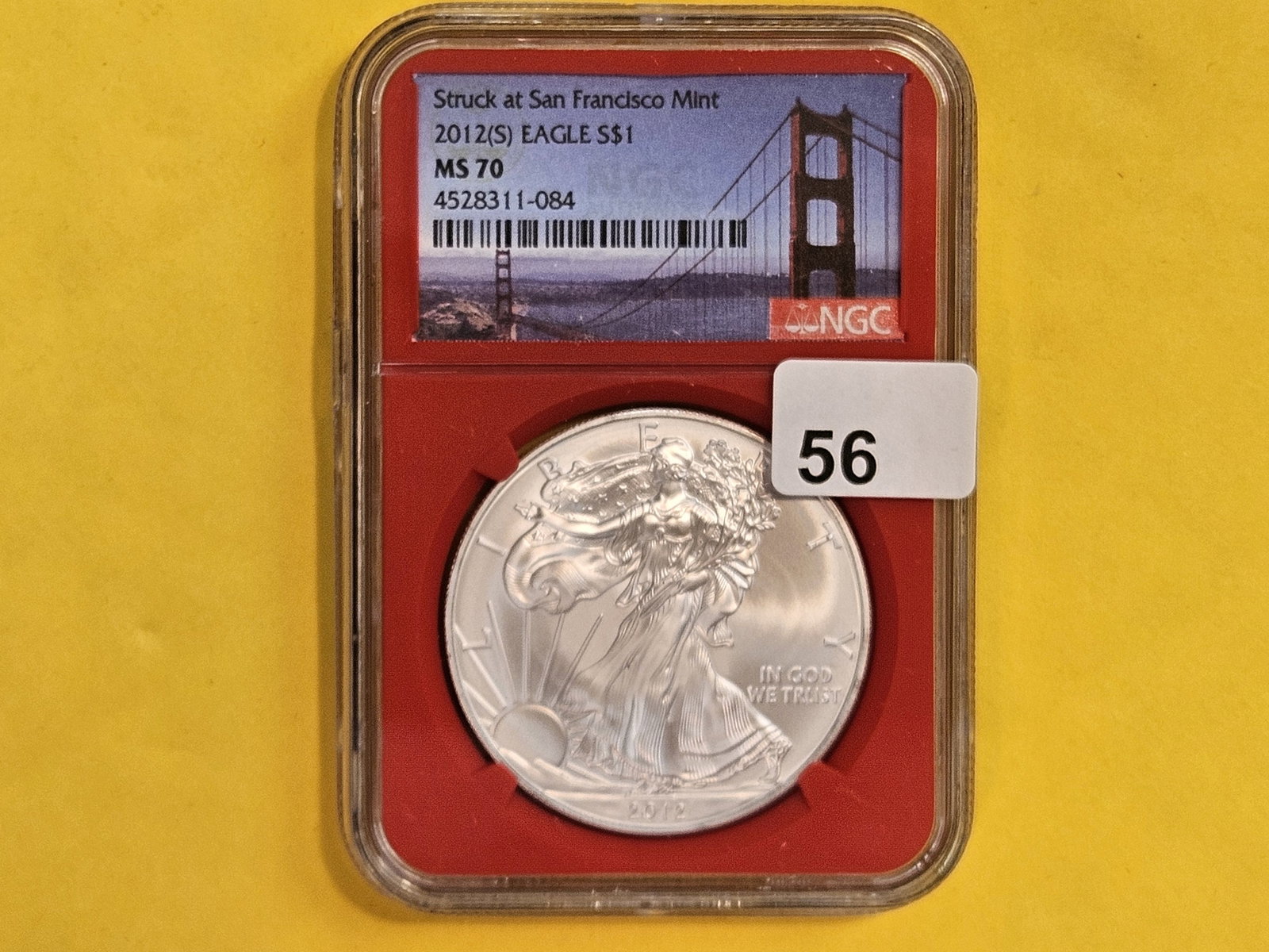 PERFECT! NGC 2012 American Silver Eagle in Mint State 70 (1 of 2)
