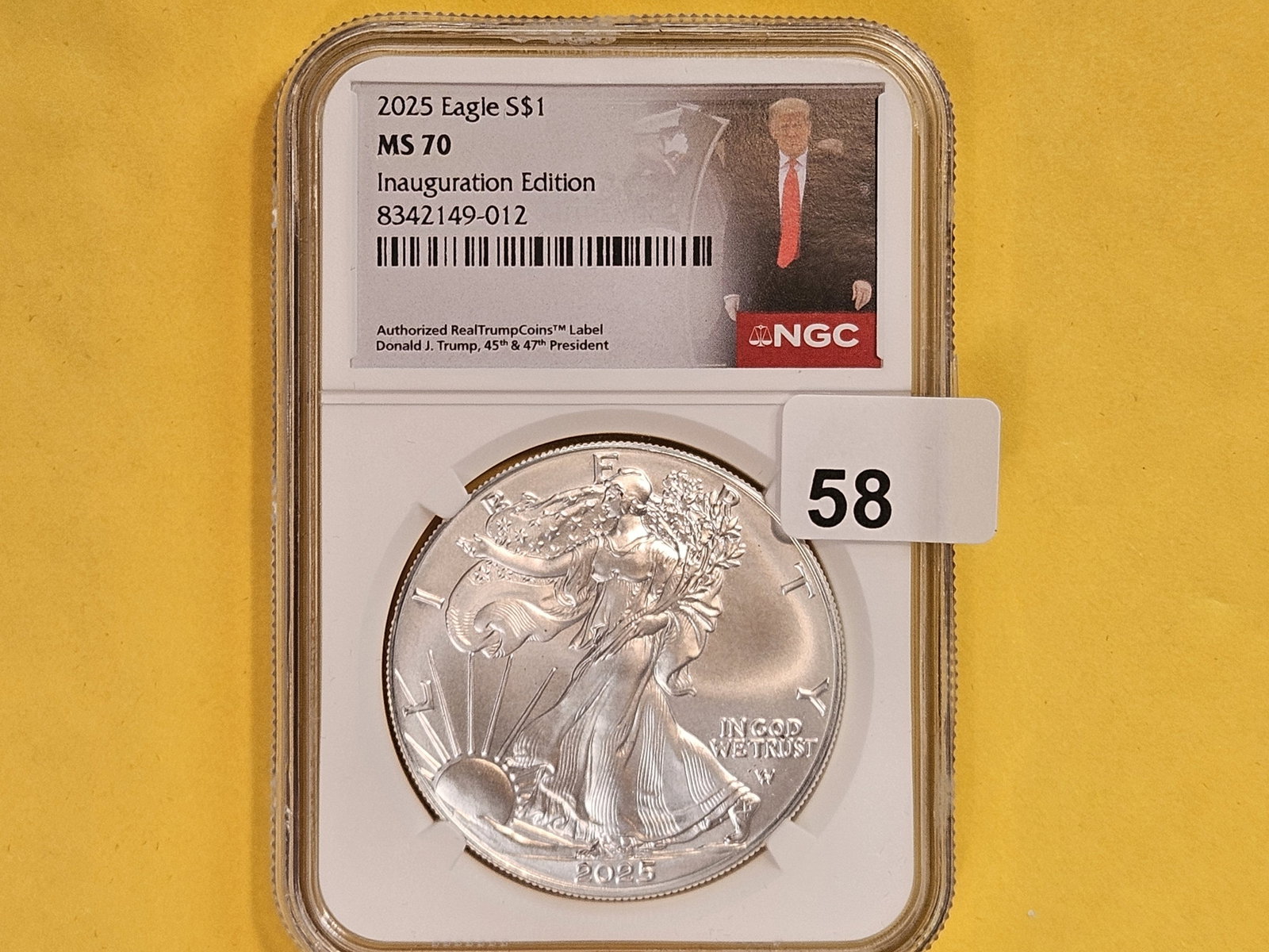 PERFECT! NGC 2025 American Silver Eagle in Mint State 70 (1 of 2)