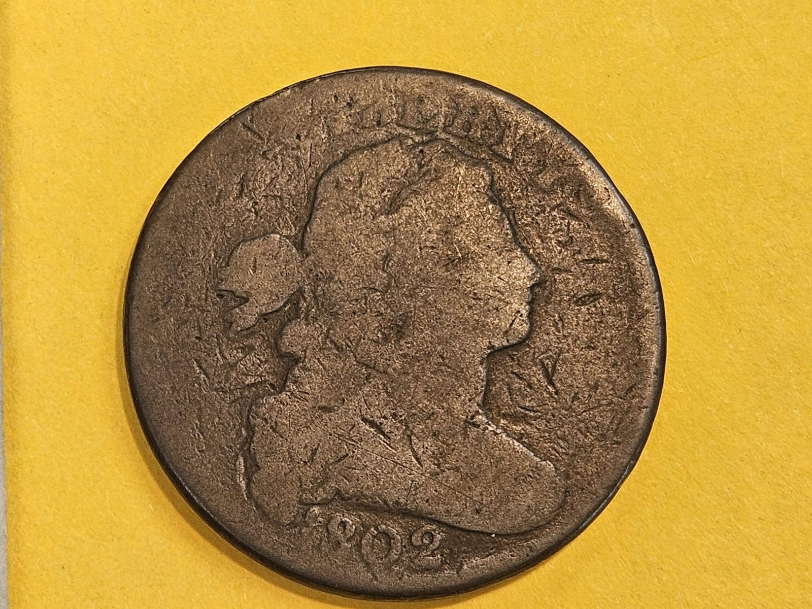 1802 Draped Bust Large Cent in Good (1 of 3)