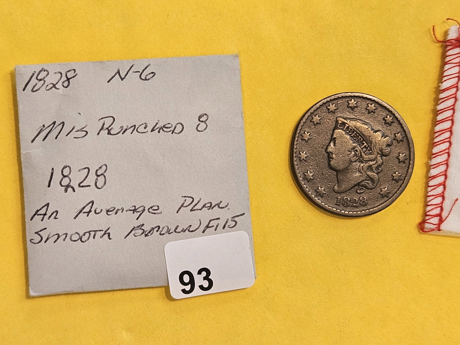 1828 Coronet Head Large Cent in Fine - 15 - 2