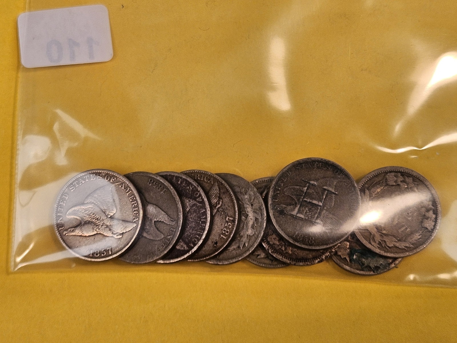 Ten Flying Eagle Cent - 2