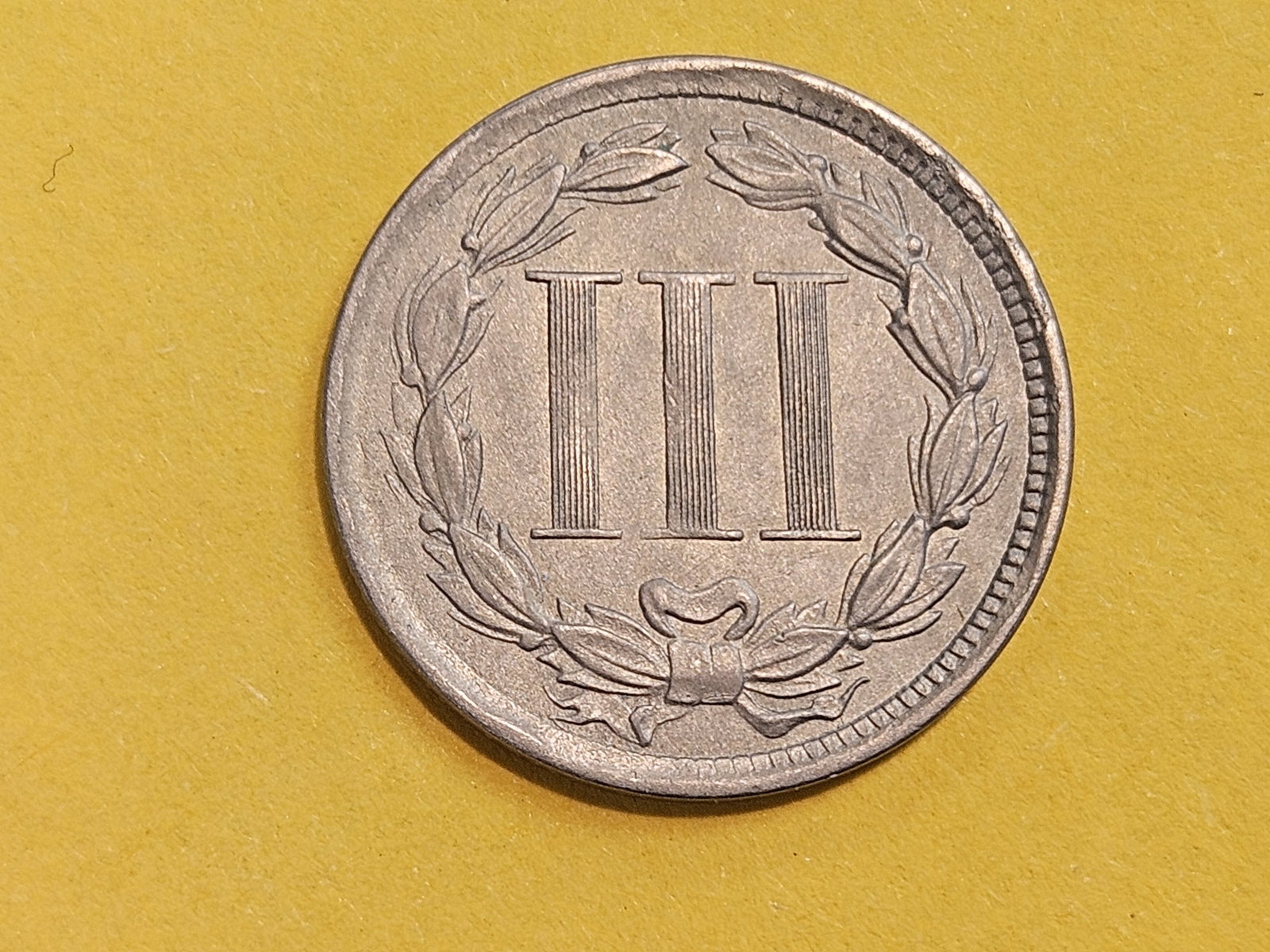 1868 Three Cent Nickel in AU-UNC - 8