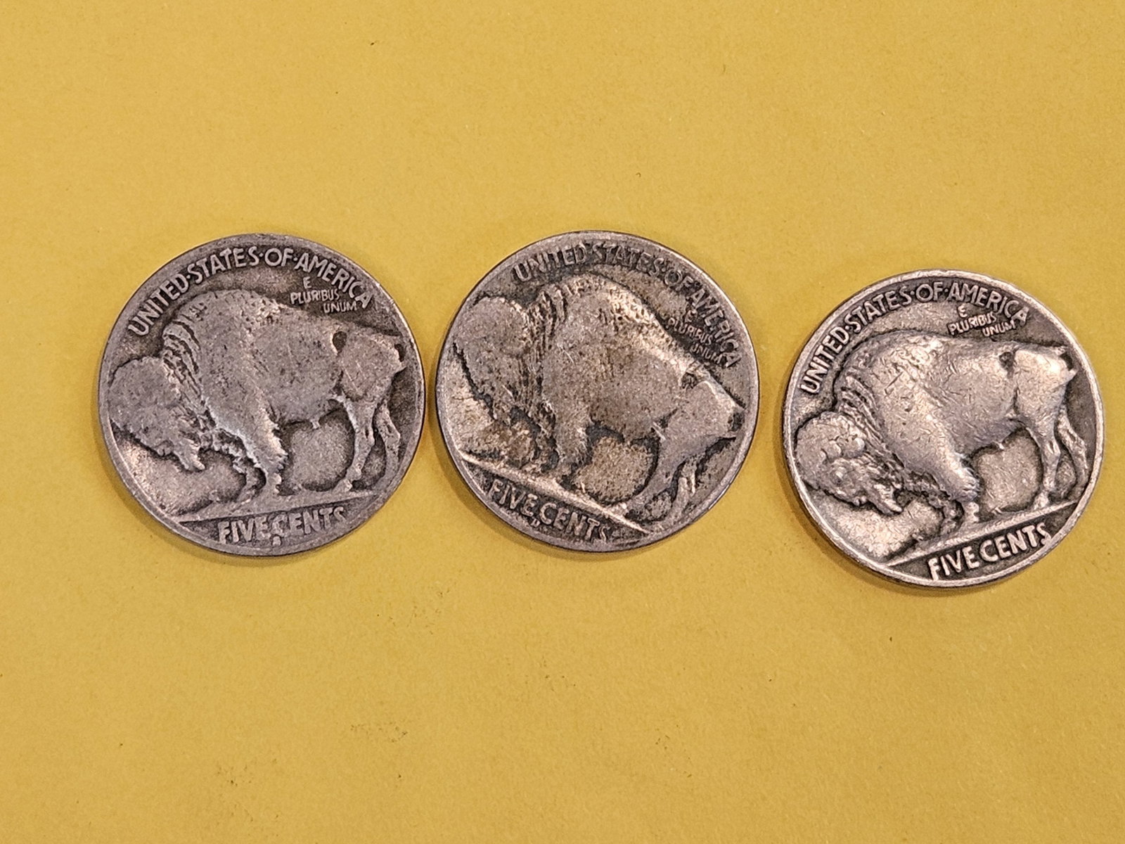 Three same-year Buffalo Nickel set in Good to Fine - 3