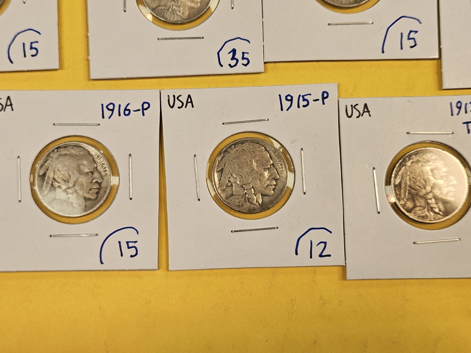Seventeen, nicer, mixed, Buffalo Nickels - 11
