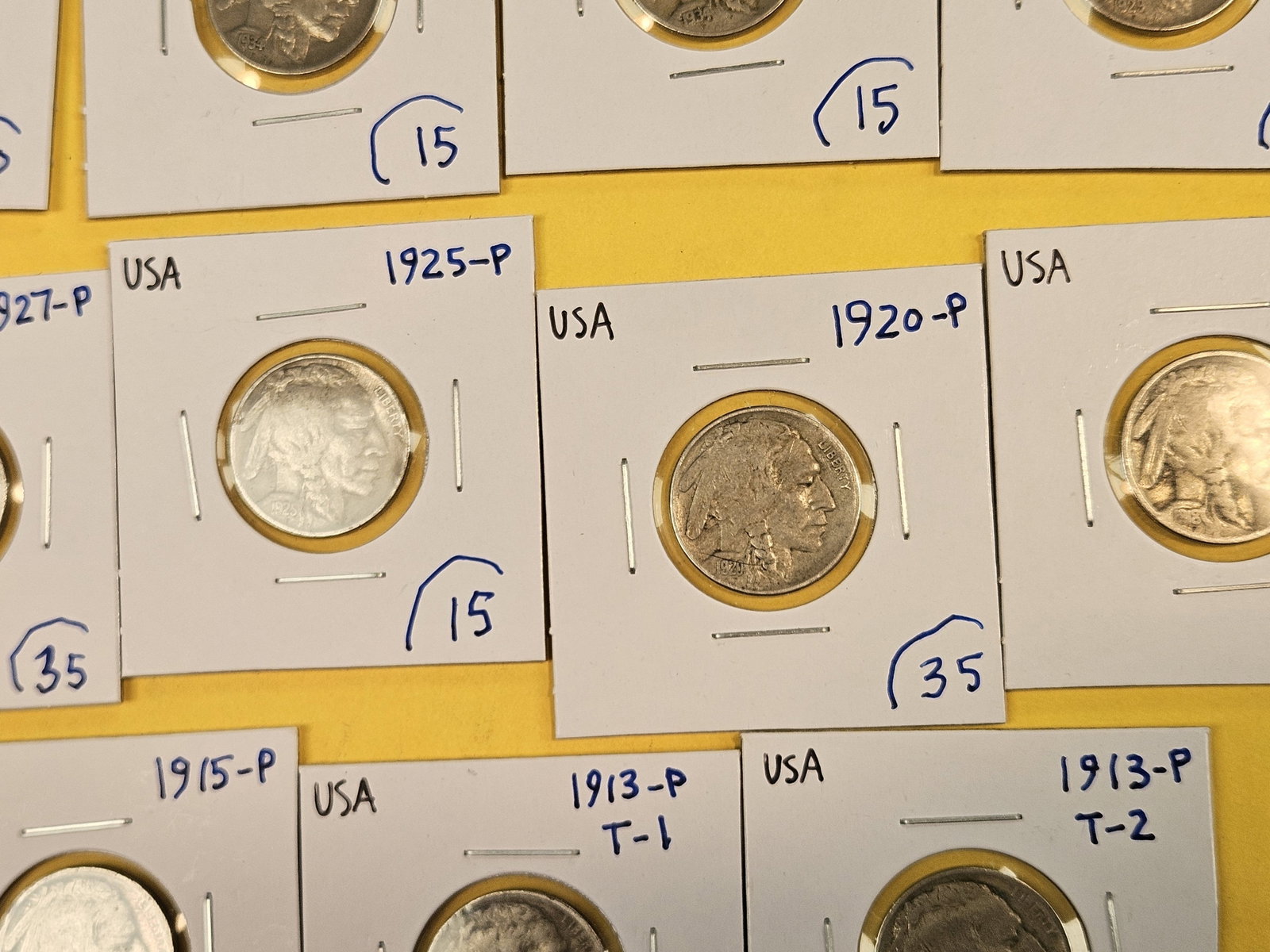 Seventeen, nicer, mixed, Buffalo Nickels - 8
