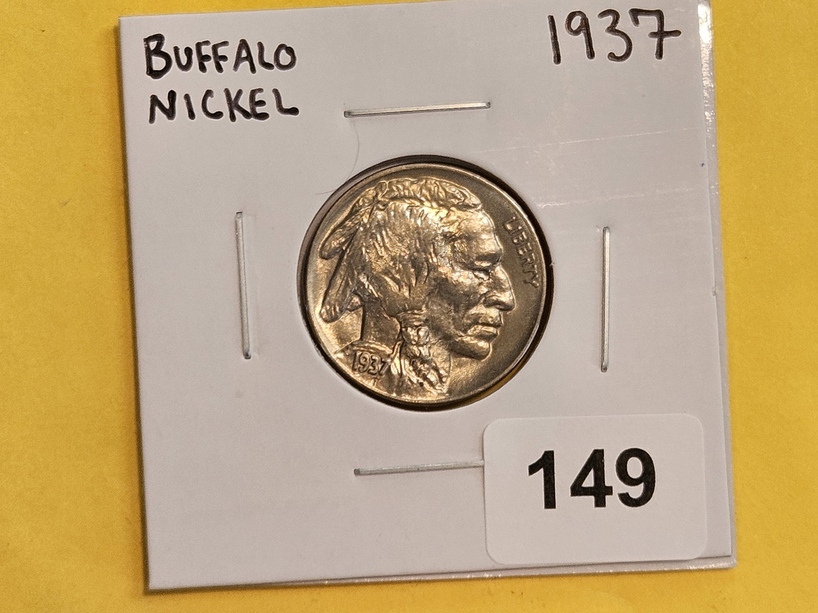 Very Choice to GEM Brilliant Uncirculated 1937 Buffalo Nickel - 2