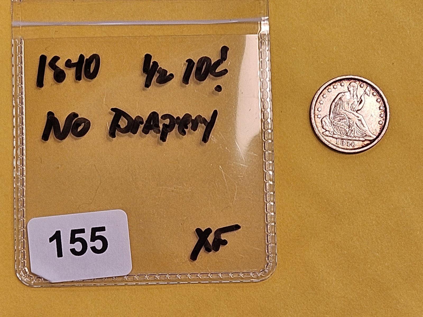 1840 Seated Liberty silver Half Dime in Extra Fine - 2