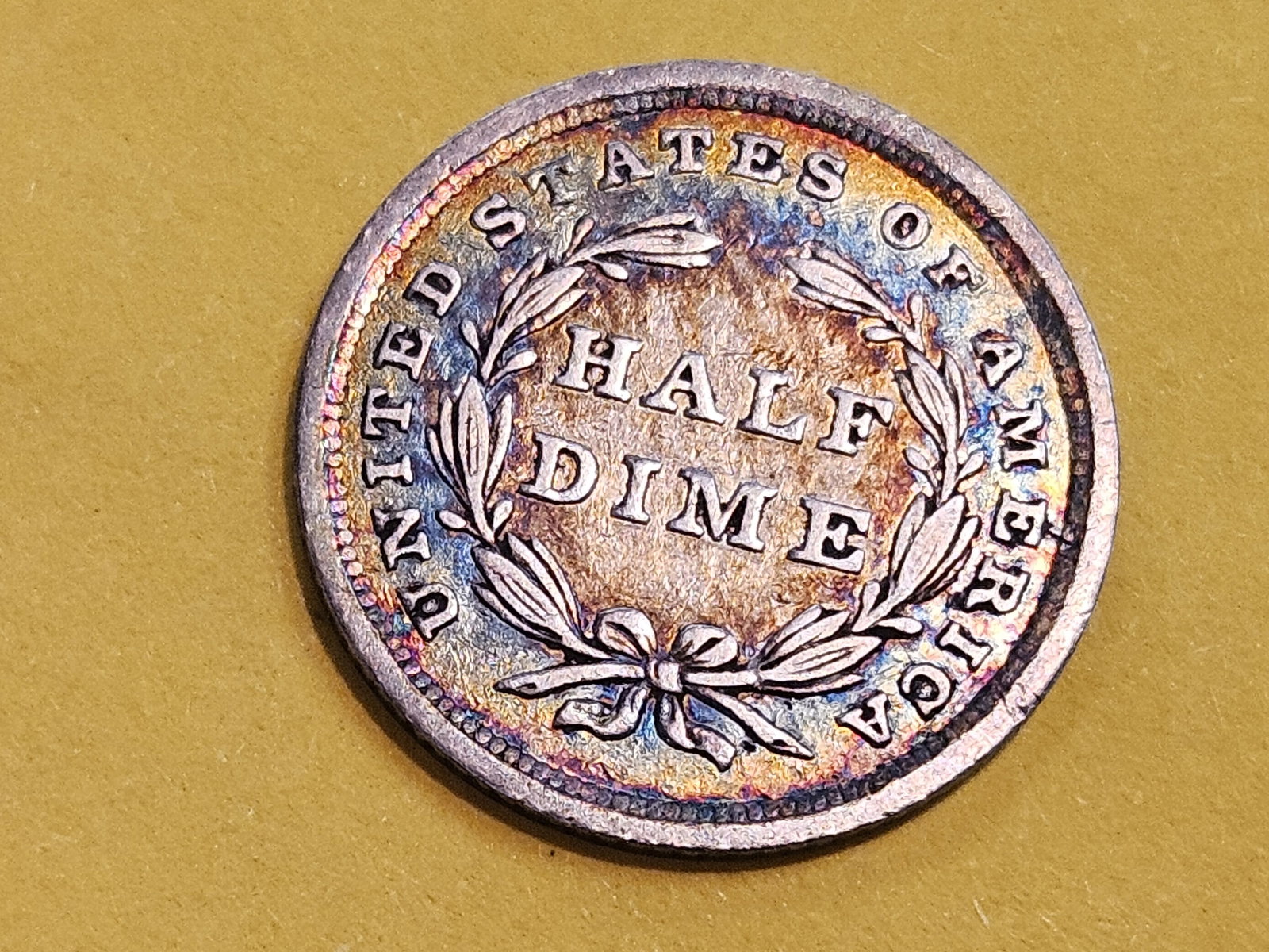 1840 Seated Liberty silver Half Dime in Extra Fine - 6