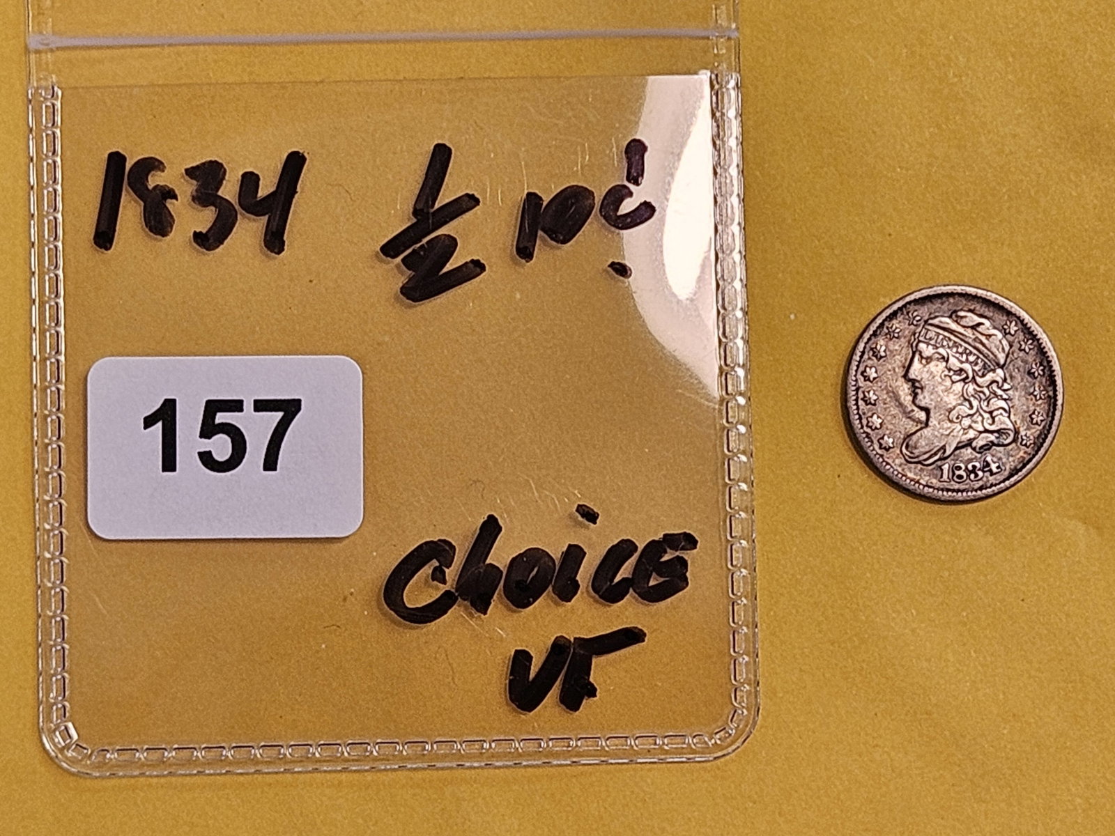 1834 Capped Bust Half Dime in Choice Very Fine - 2