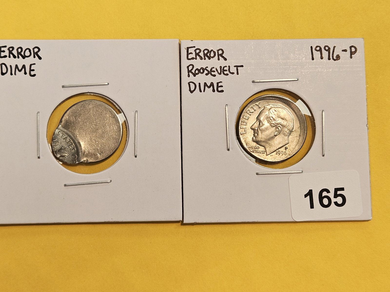 MINT ERRORS! Two Brilliant Uncirculated Roosevelt Dimes - 2