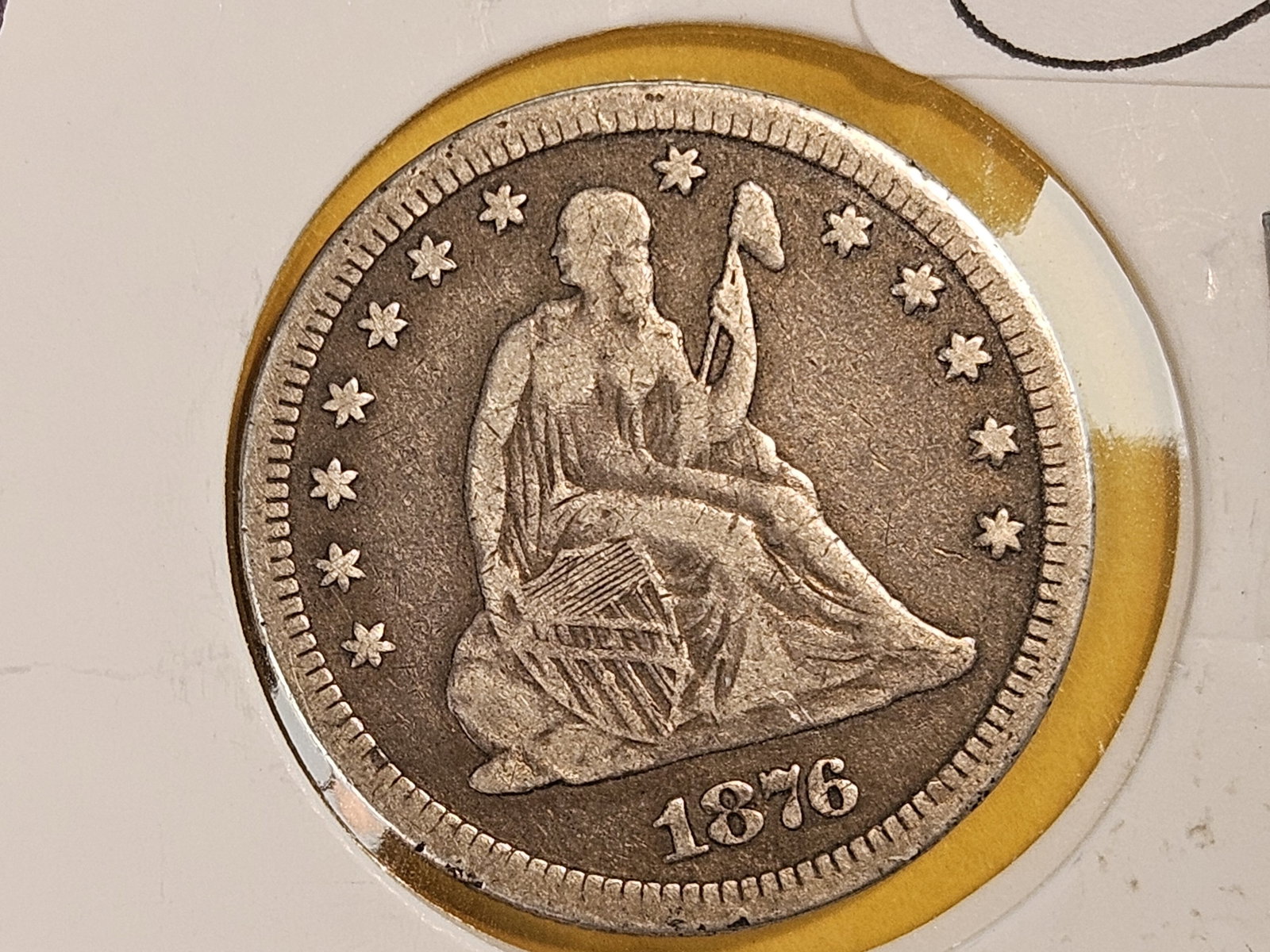 1876-CC Seated Liberty silver Quarter: Carson City!