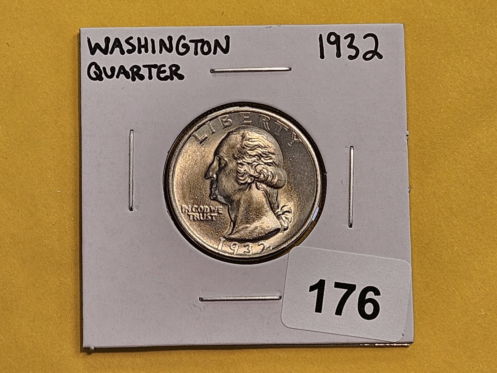 GEM Brilliant Uncirculated 1932 Washington Quarter - 2