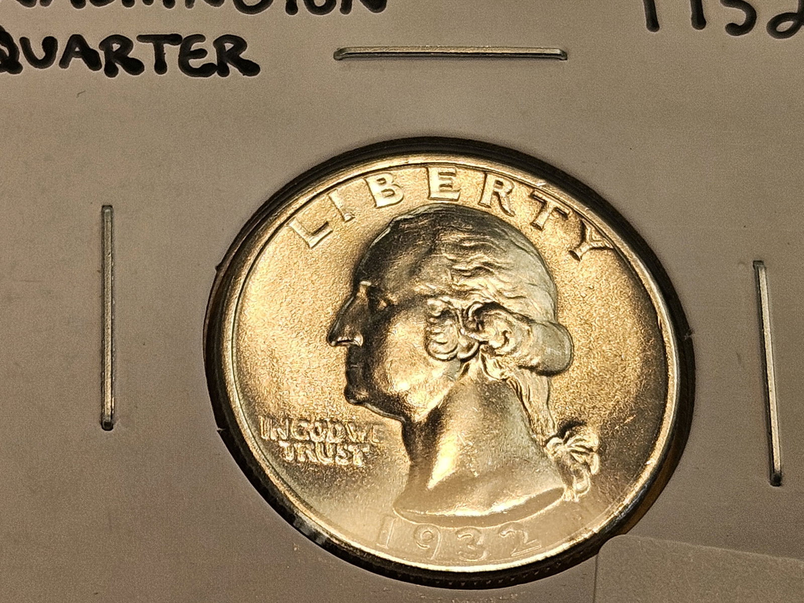 GEM Brilliant Uncirculated 1932 Washington Quarter - 3
