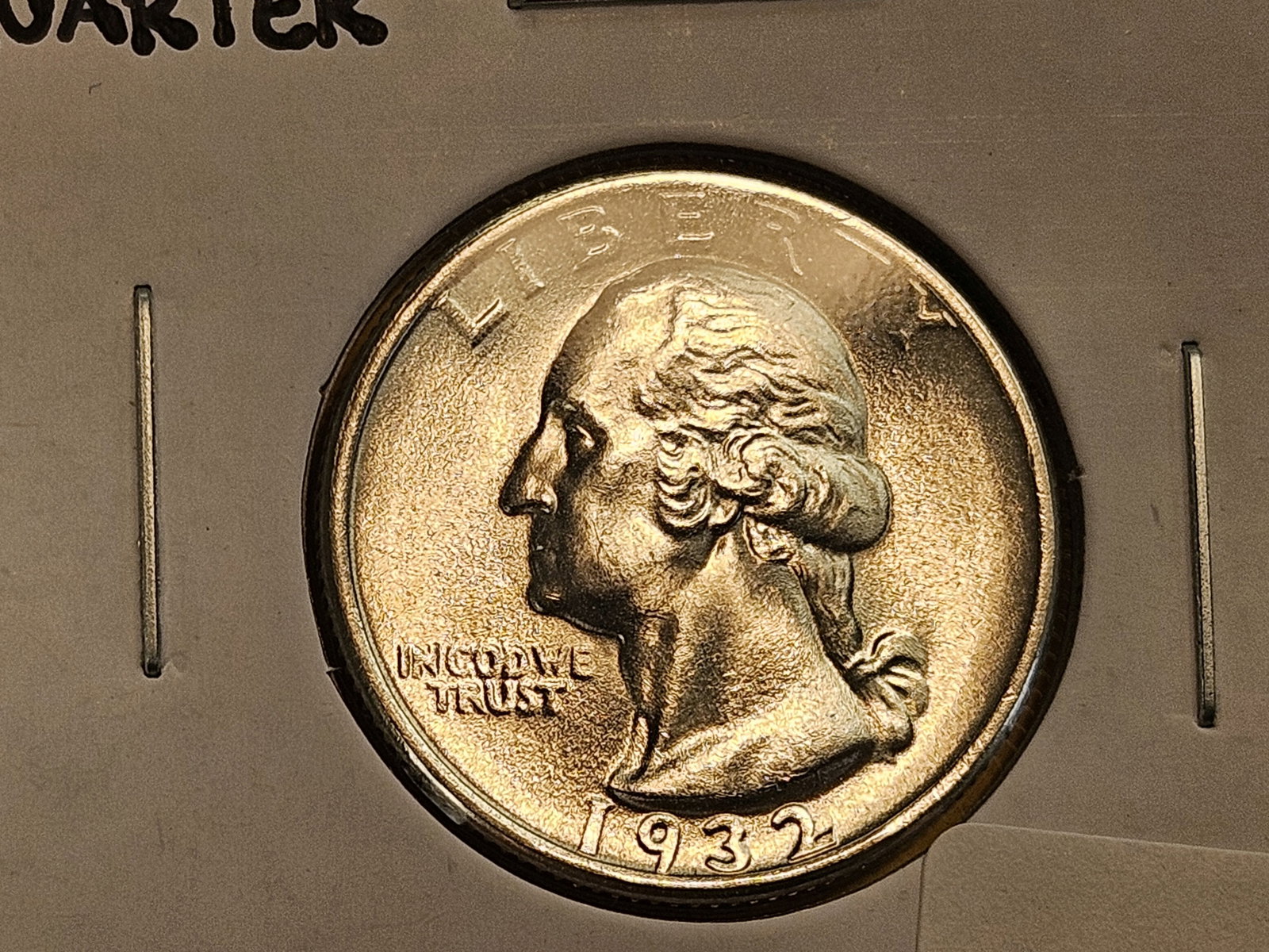 GEM Brilliant Uncirculated 1932 Washington Quarter - 4