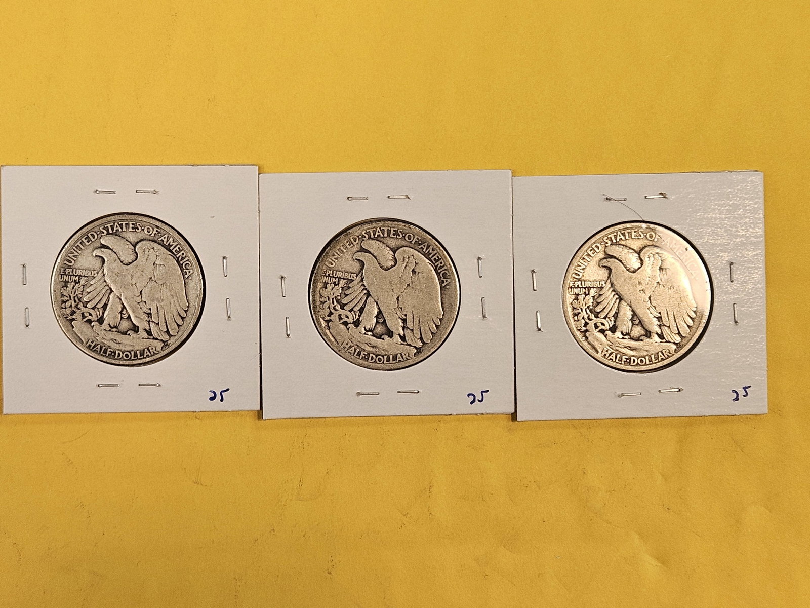 Second Year Issue Walking Liberty silver Half Dollar Set - 2