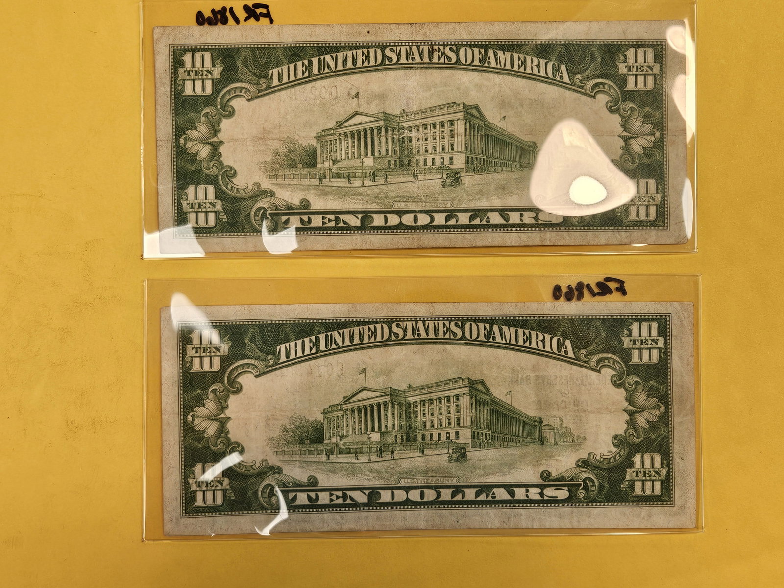 Two Series of 1929 Ten Dollar National Currency notes - 3