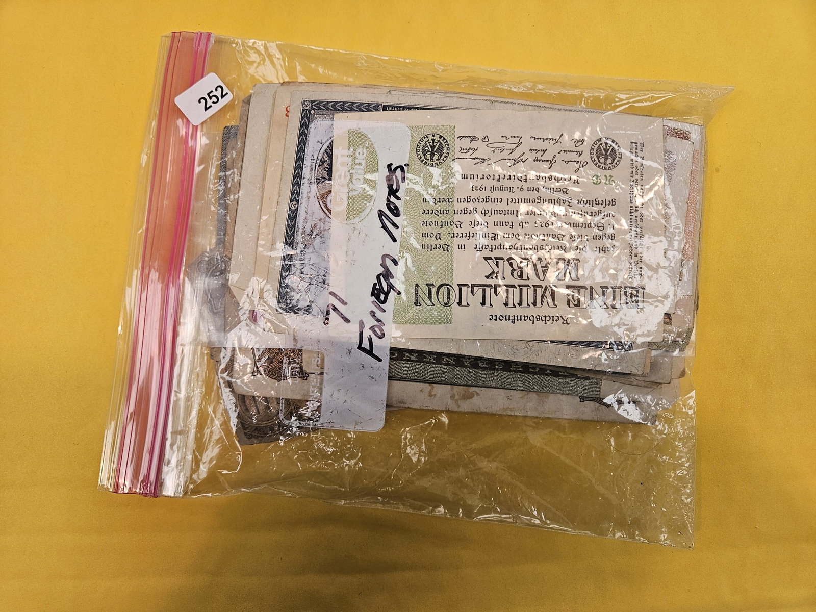 Seventy-One mixed World notes: From dealer. Unchecked by us