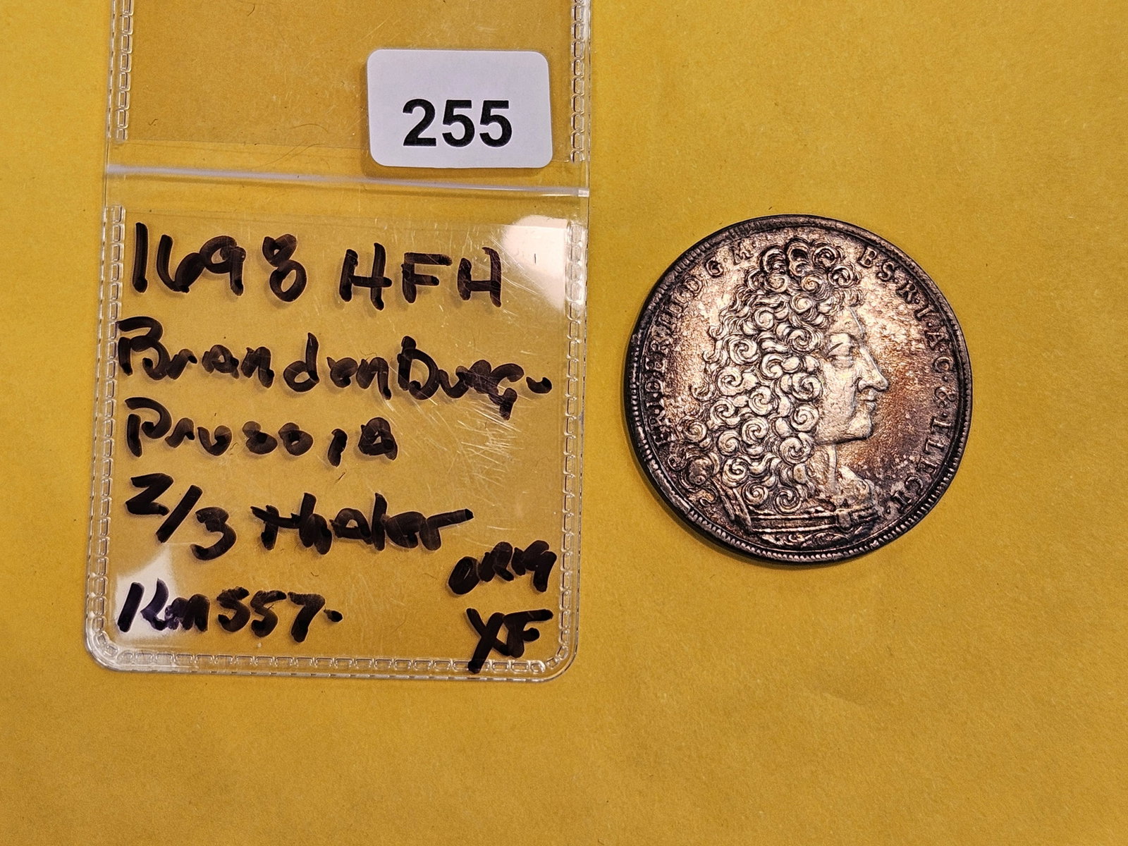 1698 German States Brandenburg-Prussia silver 2/3 thaler - 2