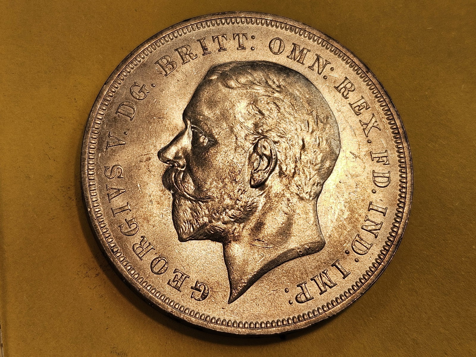 * Brilliant Uncirculated 1935 Great Britain Silver Crown: KM 842. Excellent luster! Hobby Horse