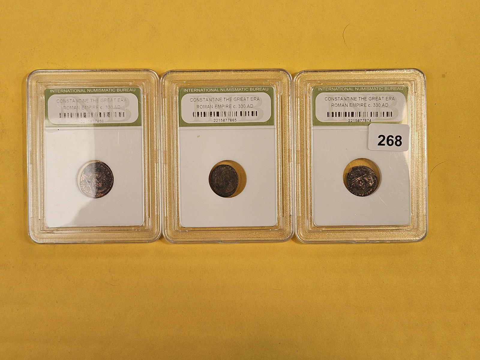 ANCIENTS! Three Roman Empire Ancient coins: All in off-brand holders