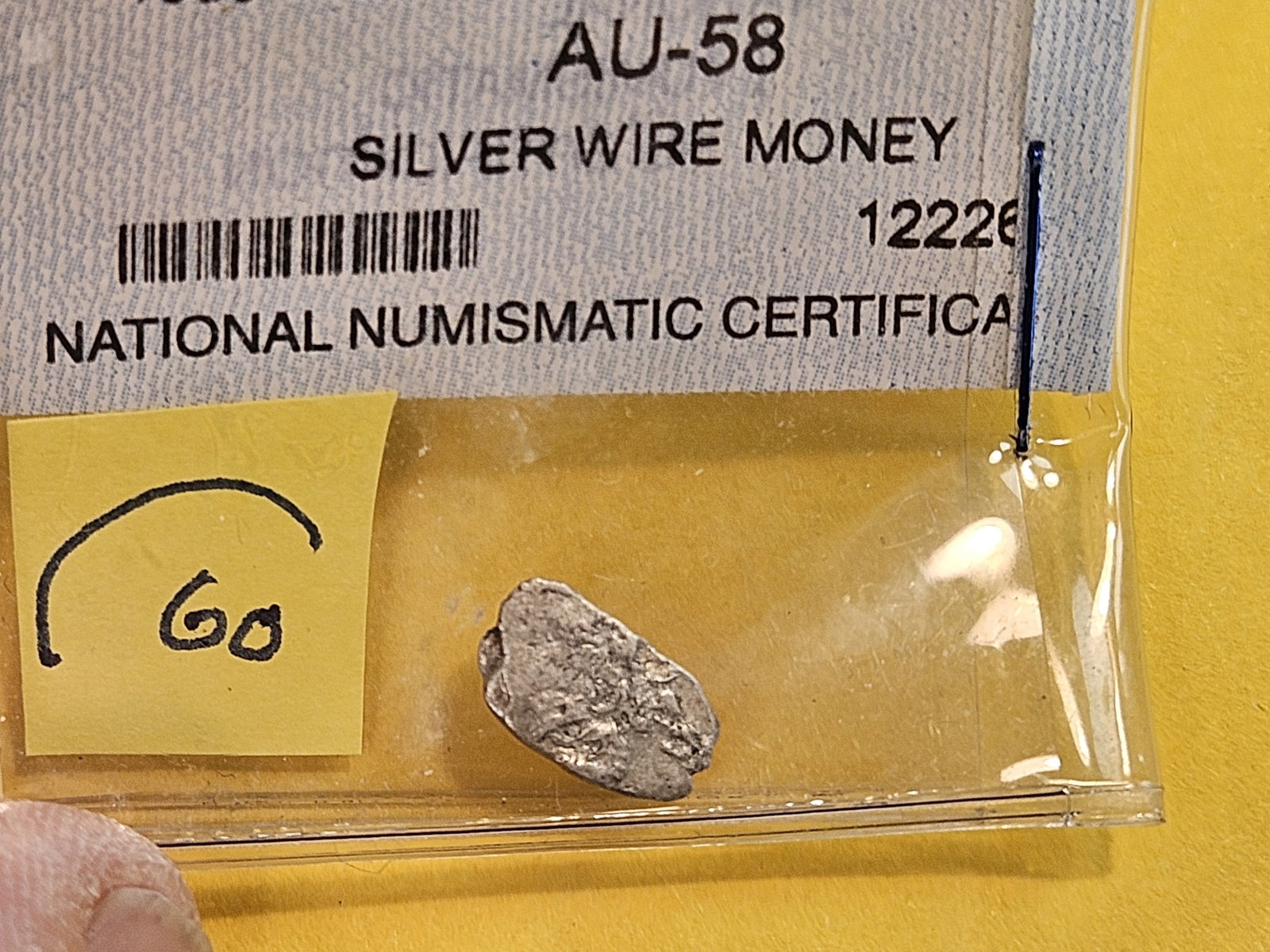 Cool 1689 - 1725 Russia Silver Wire money - 2