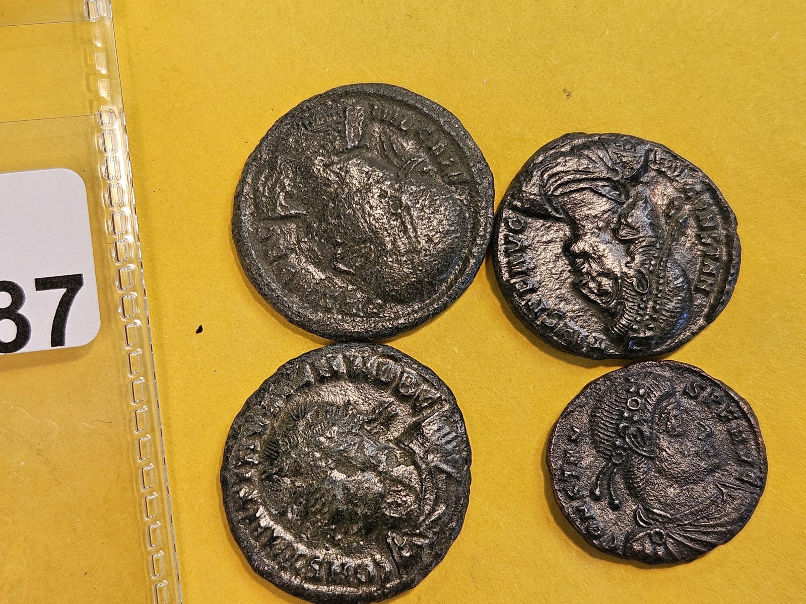 ANCIENTS! Four mixed Roman empire coins - 6