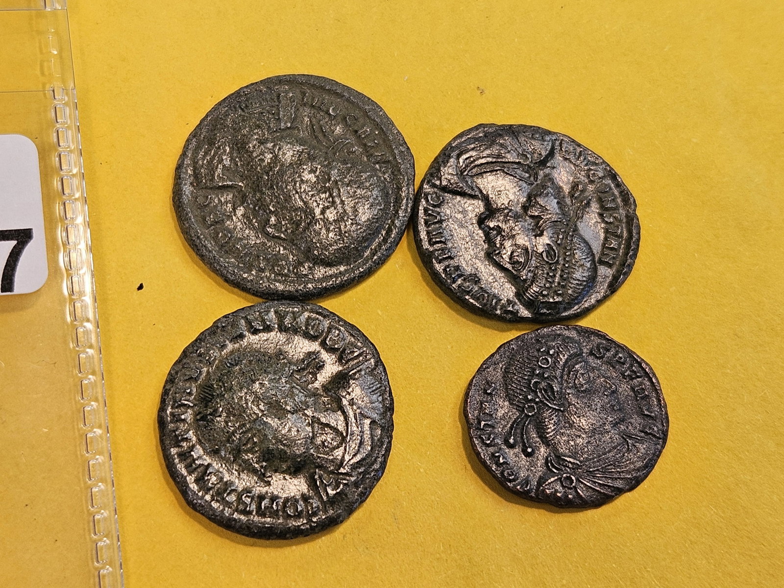 ANCIENTS! Four mixed Roman empire coins - 7
