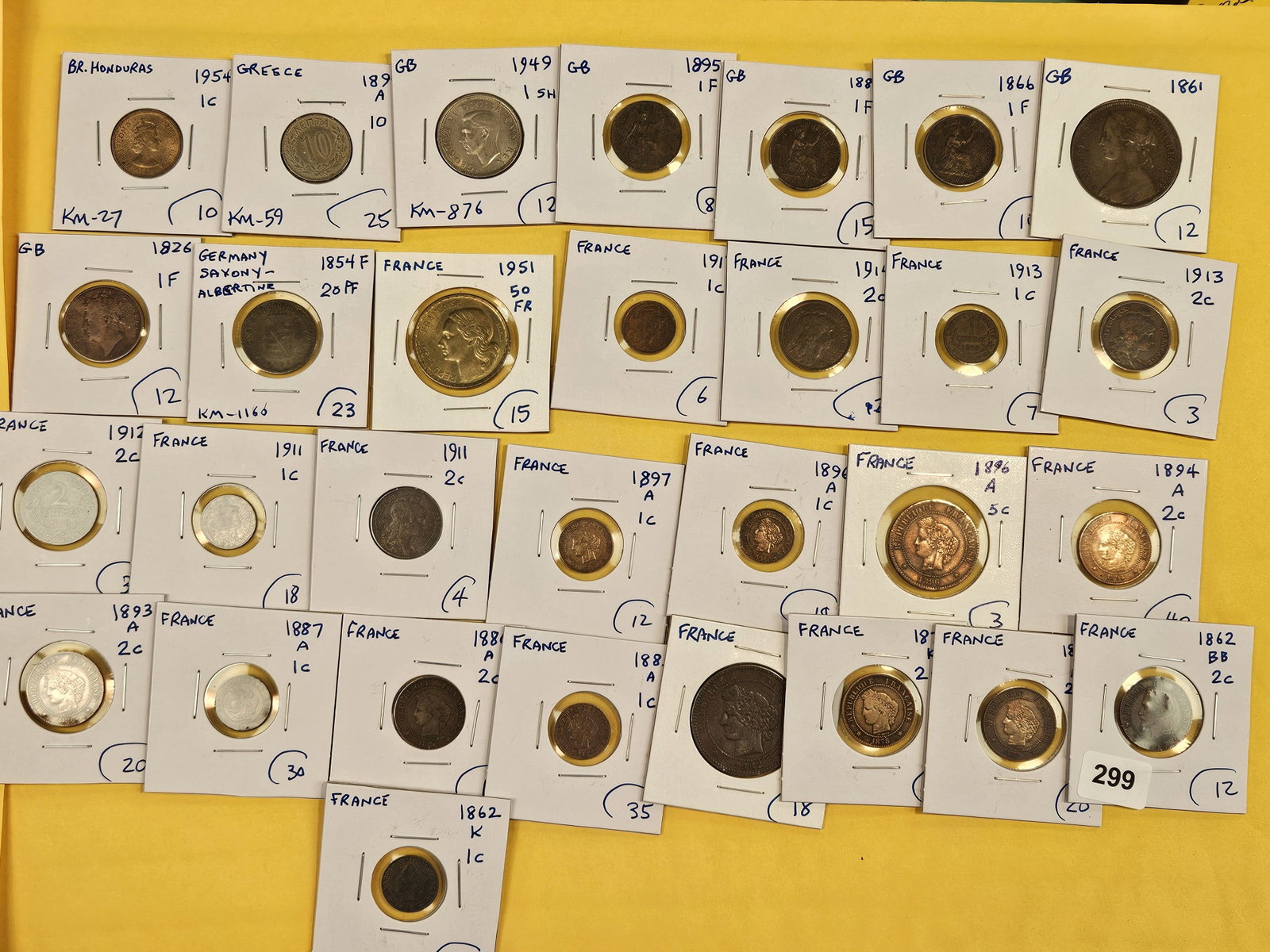 Thirty mixed World Coins: European