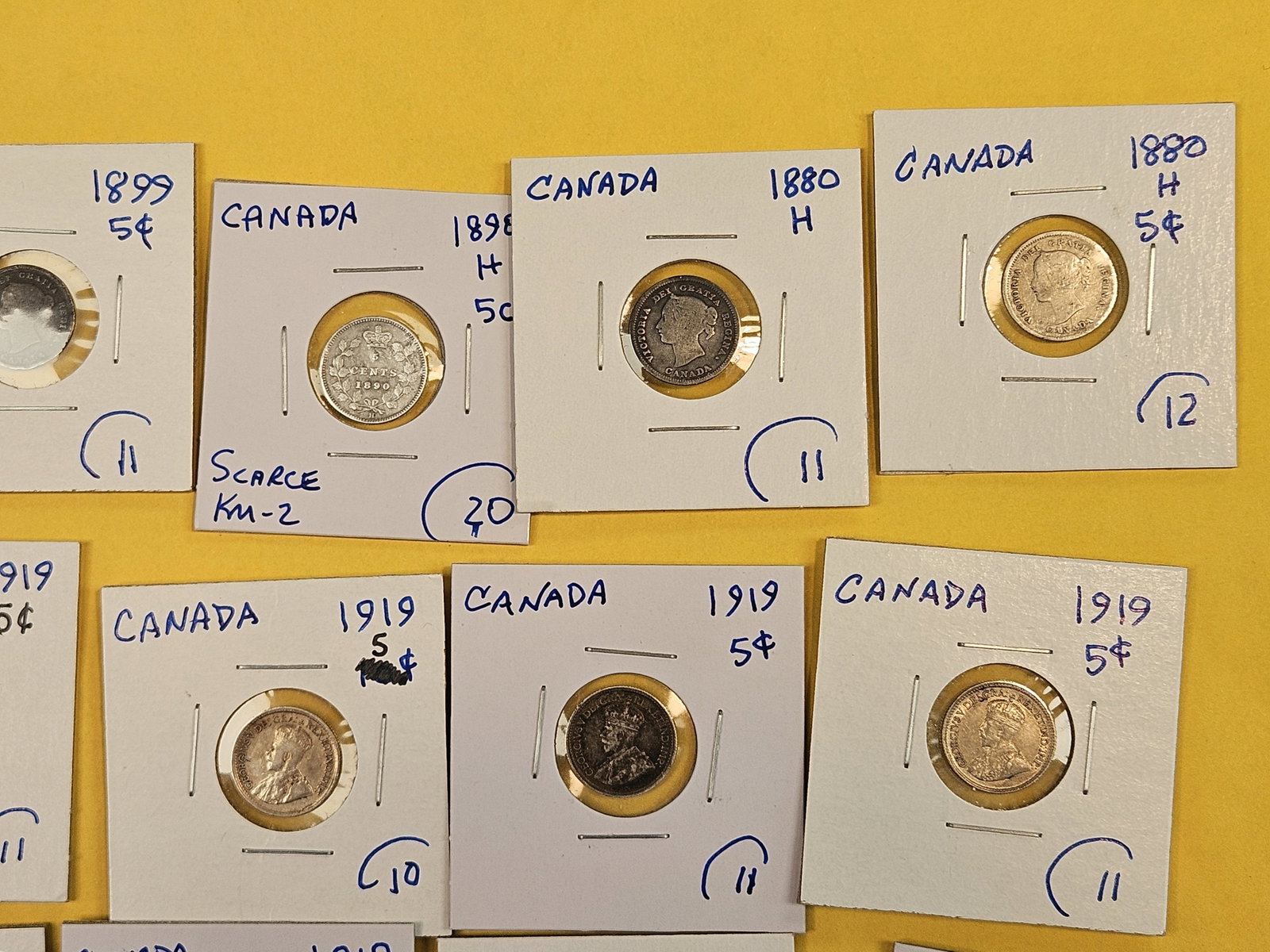 Twenty-five, silver, Canadian coins - 4