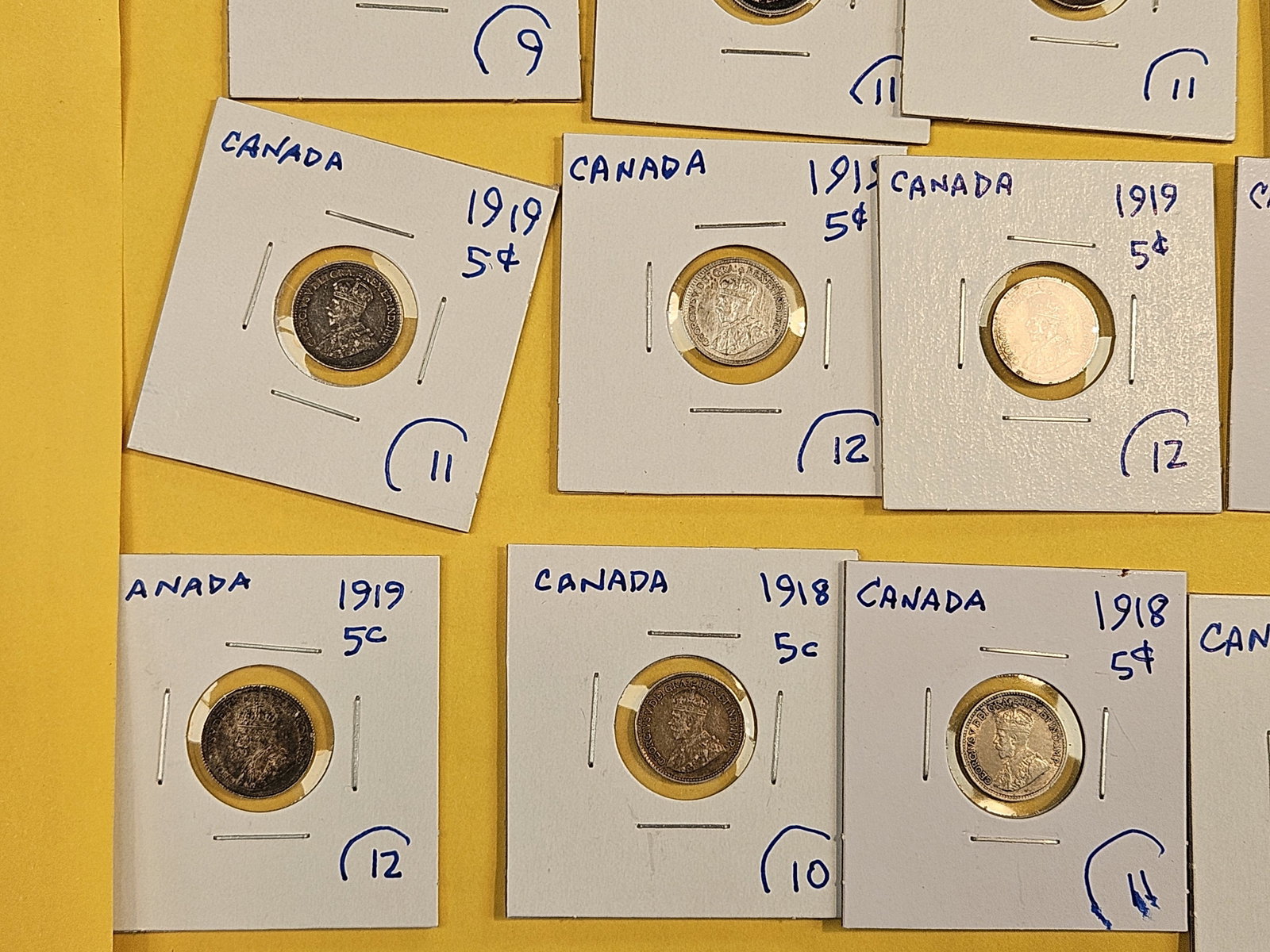 Twenty-five, silver, Canadian coins - 5
