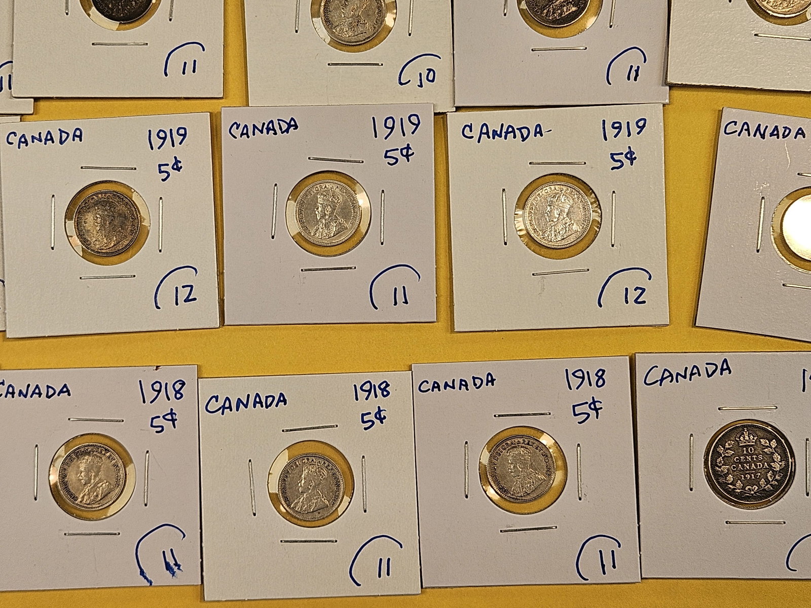 Twenty-five, silver, Canadian coins - 7