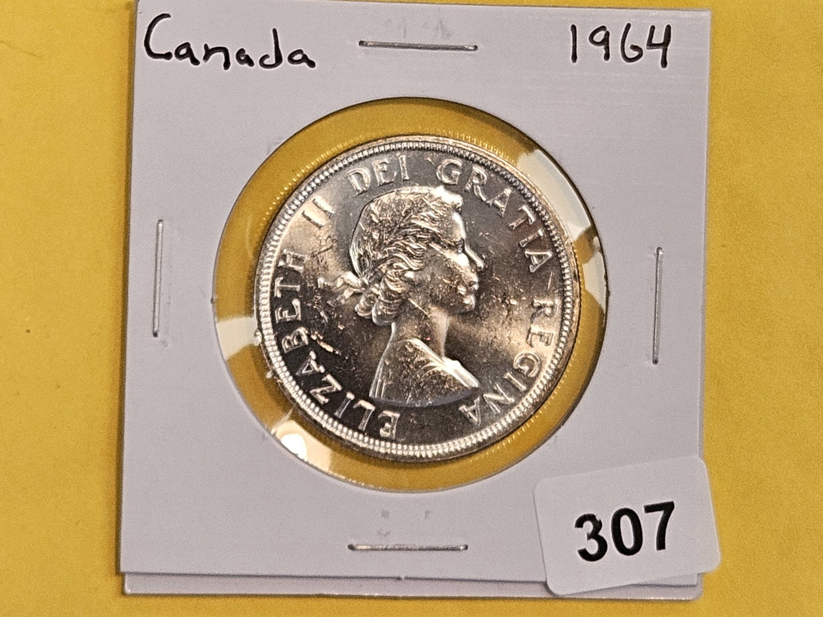 GEM 1964 Canada Prooflike Silver Dollar - 2