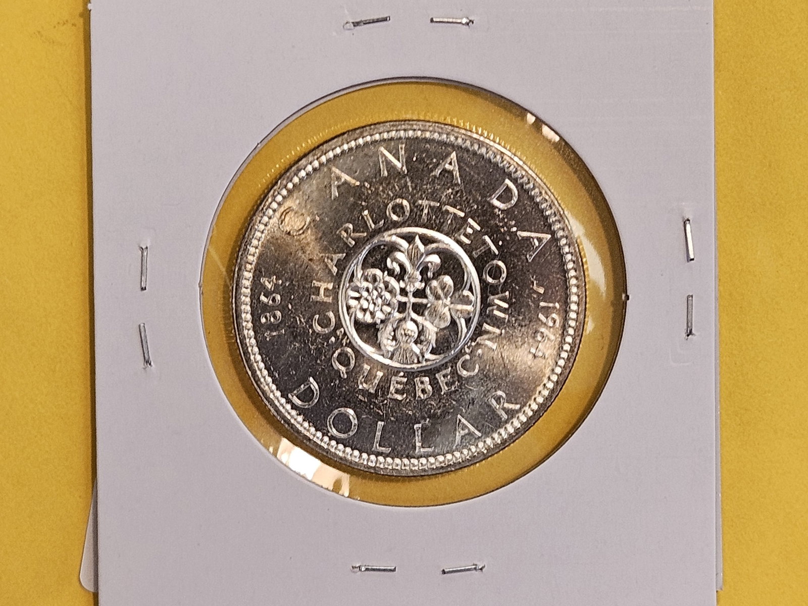 GEM 1964 Canada Prooflike Silver Dollar - 3