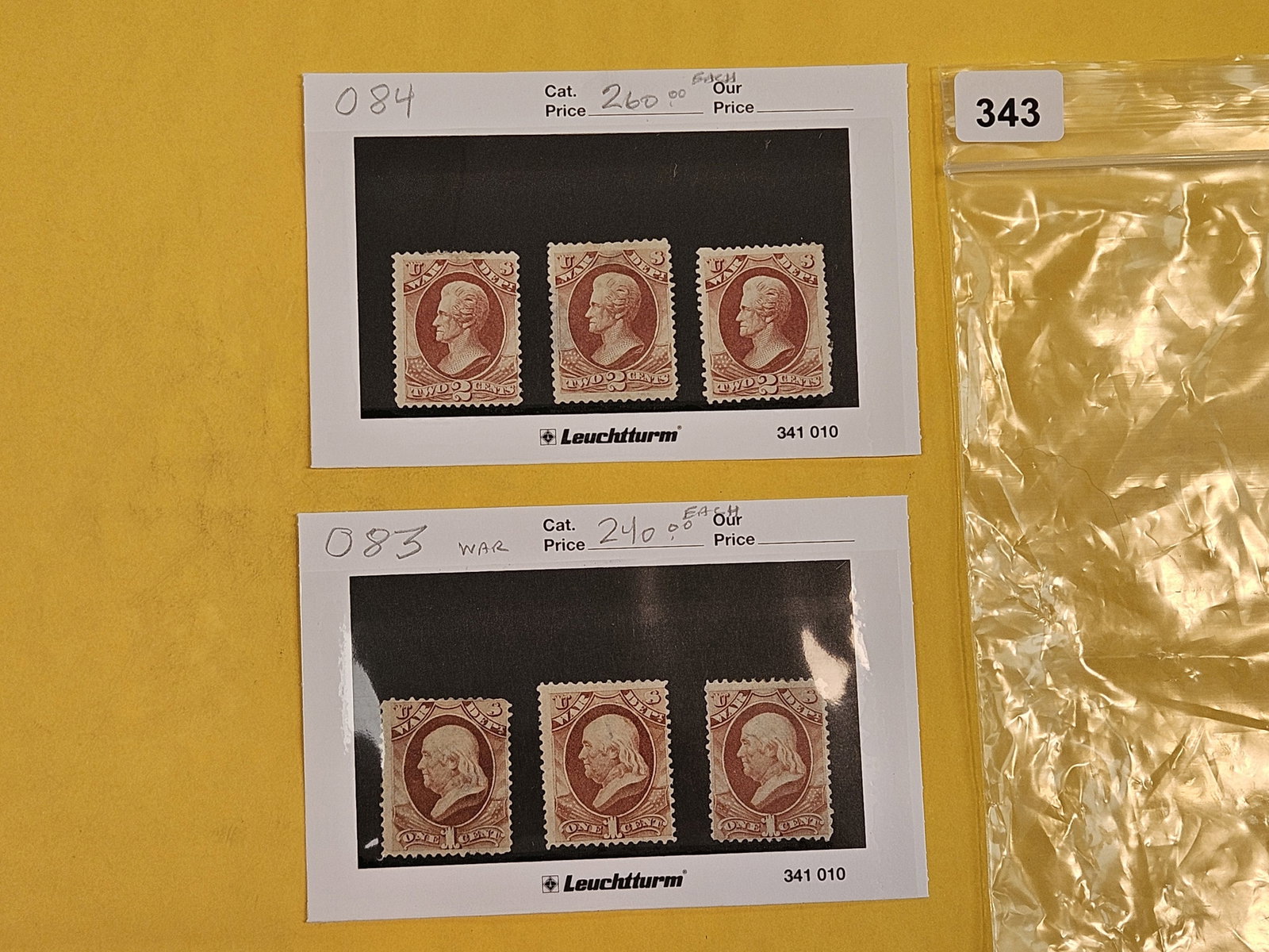 BETTER PHILATELICS!: All these are from Joe Kremel's inventory or personal collection. He owned Kremel's Korner in Chicago and was a well known and respected Stamp dealer. The total retail value of these are $1500