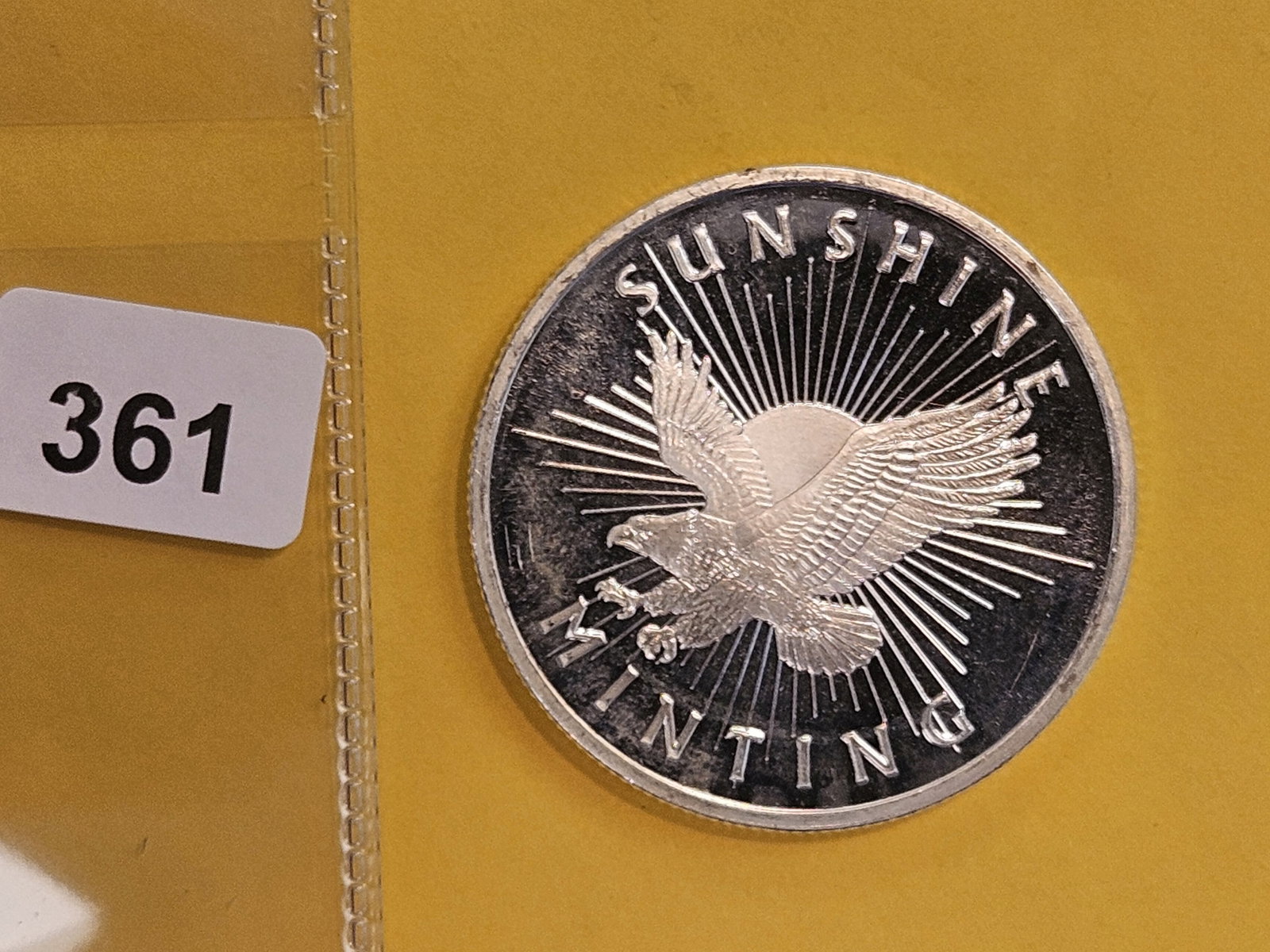 One Troy ounce .999 fine silver art round (1 of 2)