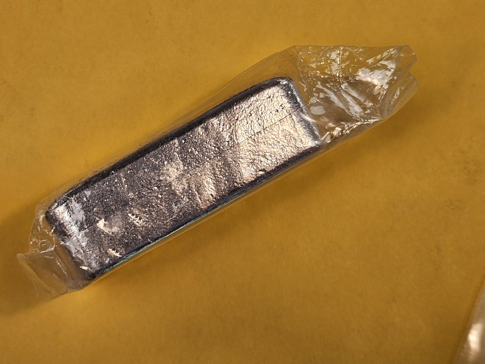 TEN Troy ounce .999 fine silver poured bar - 2