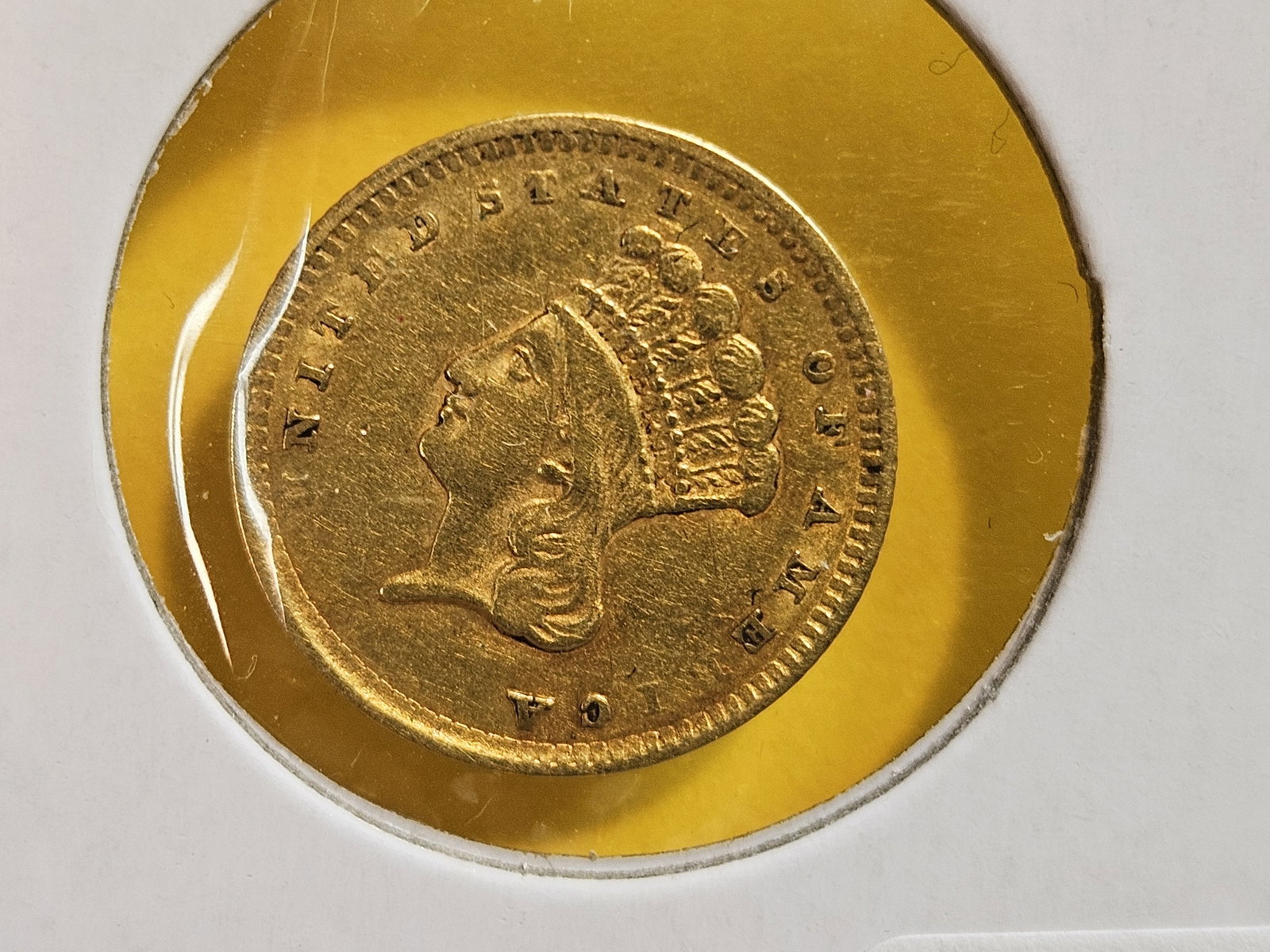 GOLD! 1856 Gold Dollar - 3