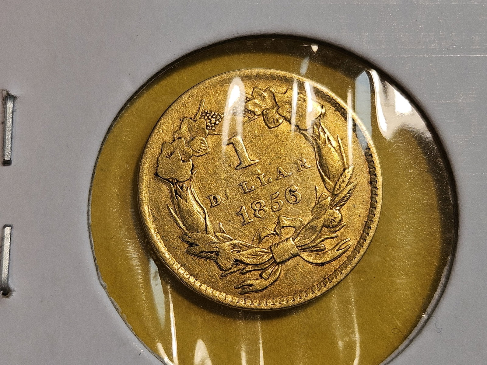 GOLD! 1856 Gold Dollar - 4