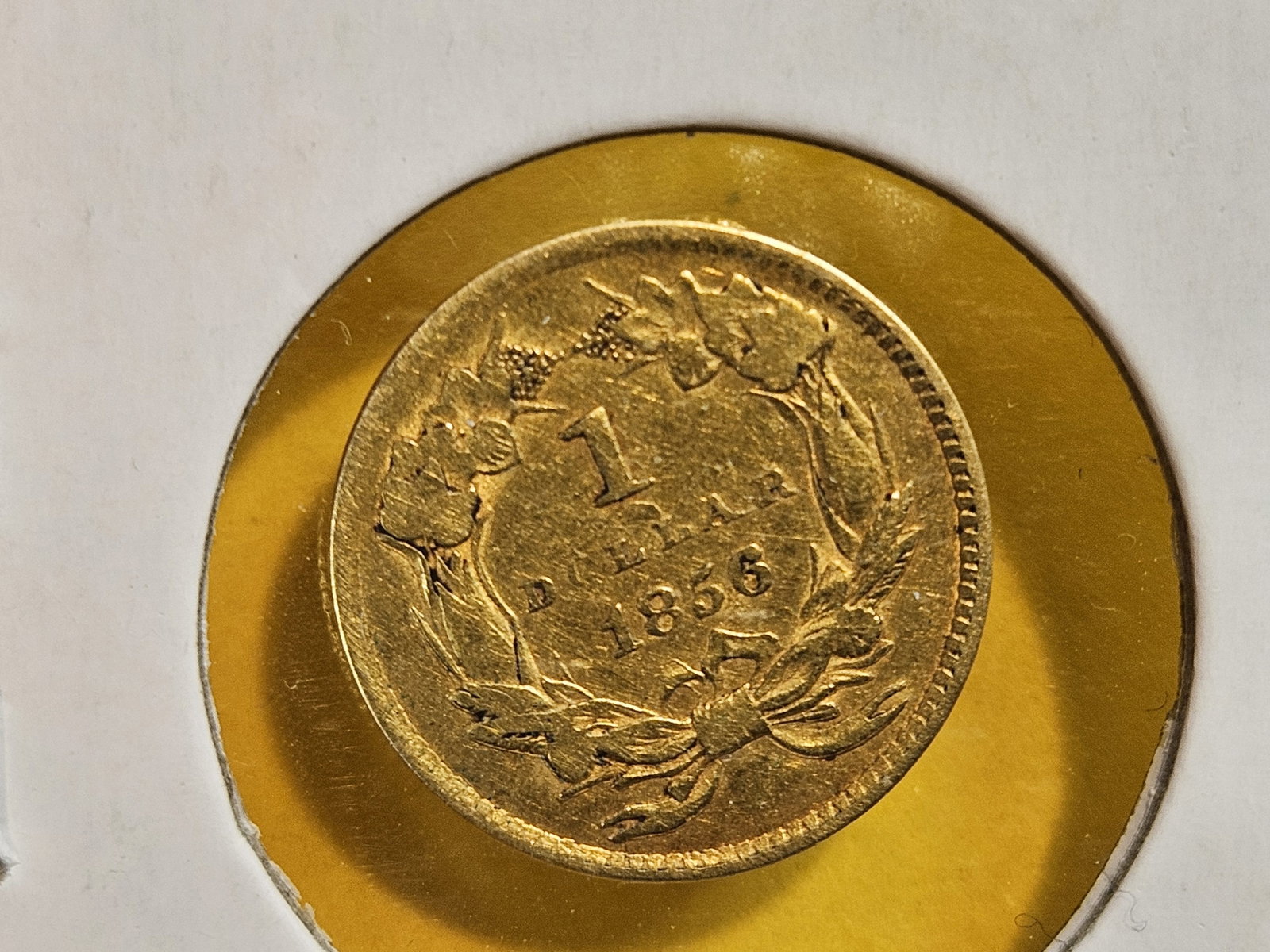 GOLD! 1856 Gold Dollar - 5